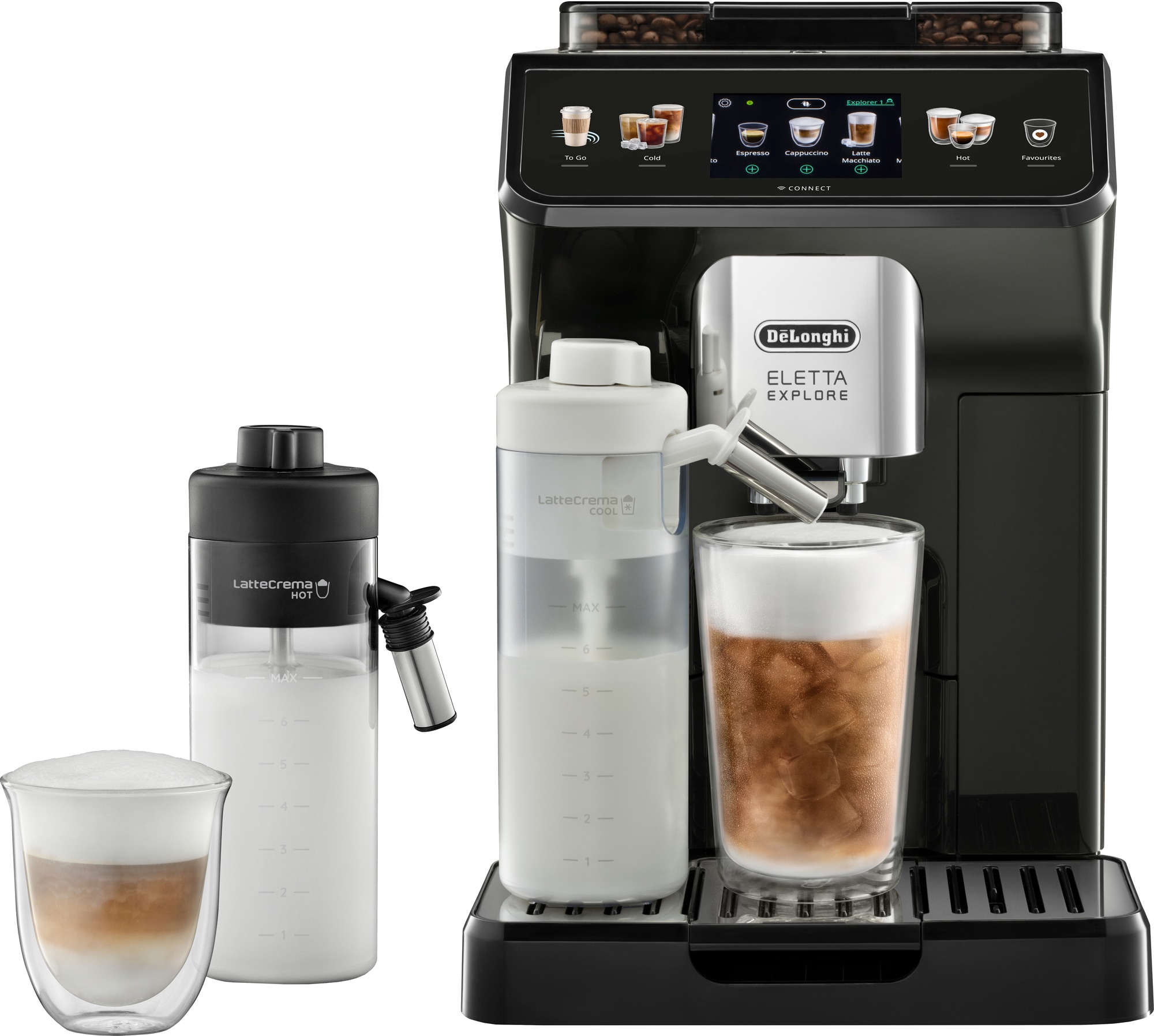 DeLonghi Eletta Explore Cold Brew ECAM450.65.G automatisk kaffemaskine