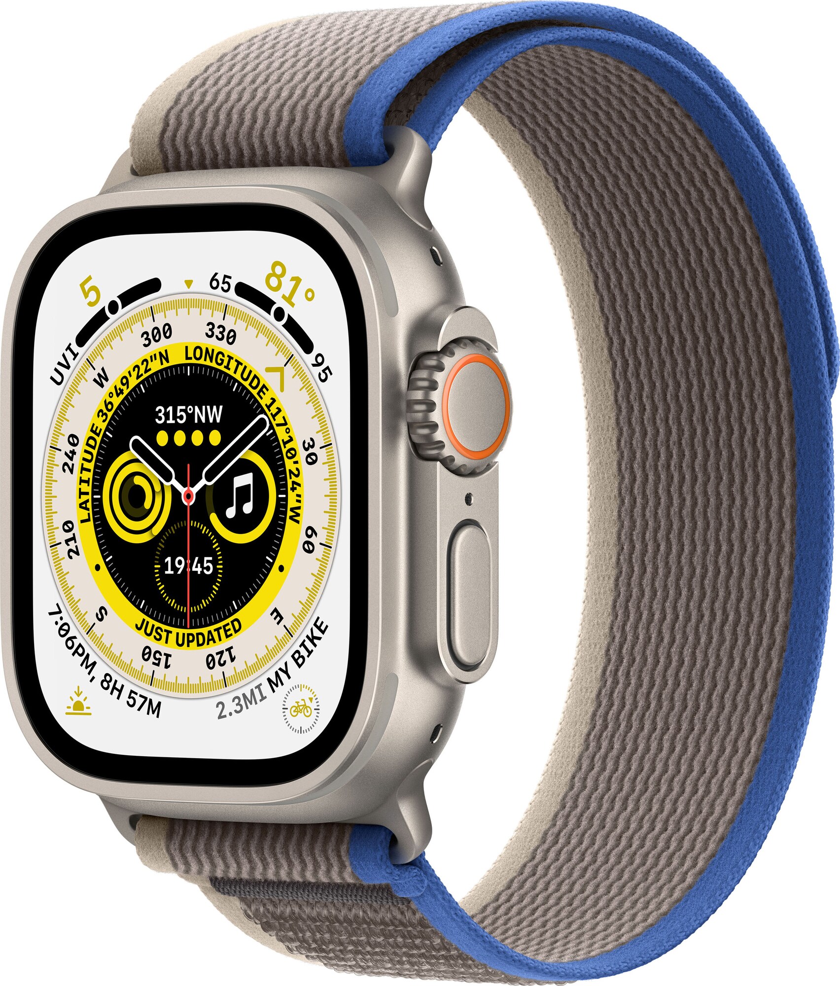 Apple Watch Ultra 49mm GPS+CEL Titanium M/L (Blue/Gray / Trail Loop)