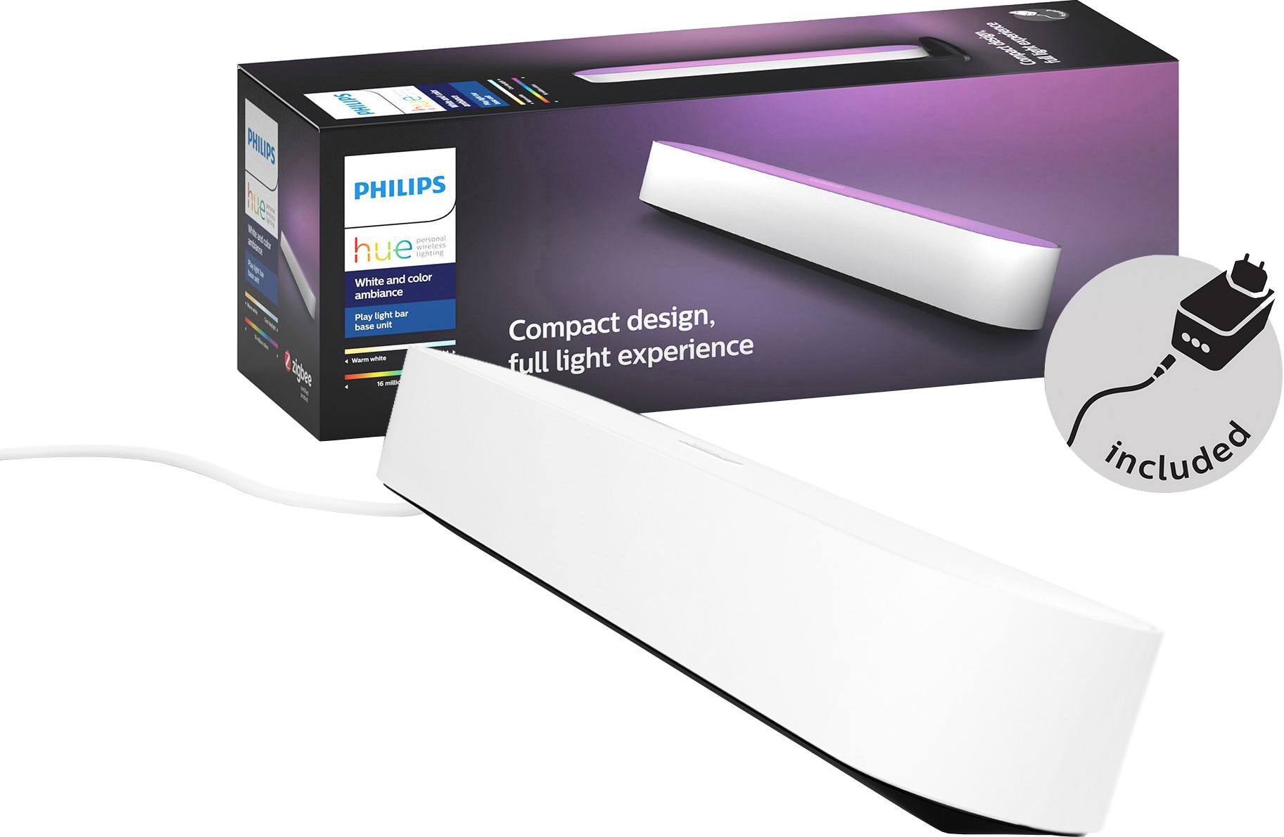 Philips Hue Play lysbar enkeltpakke (hvid)