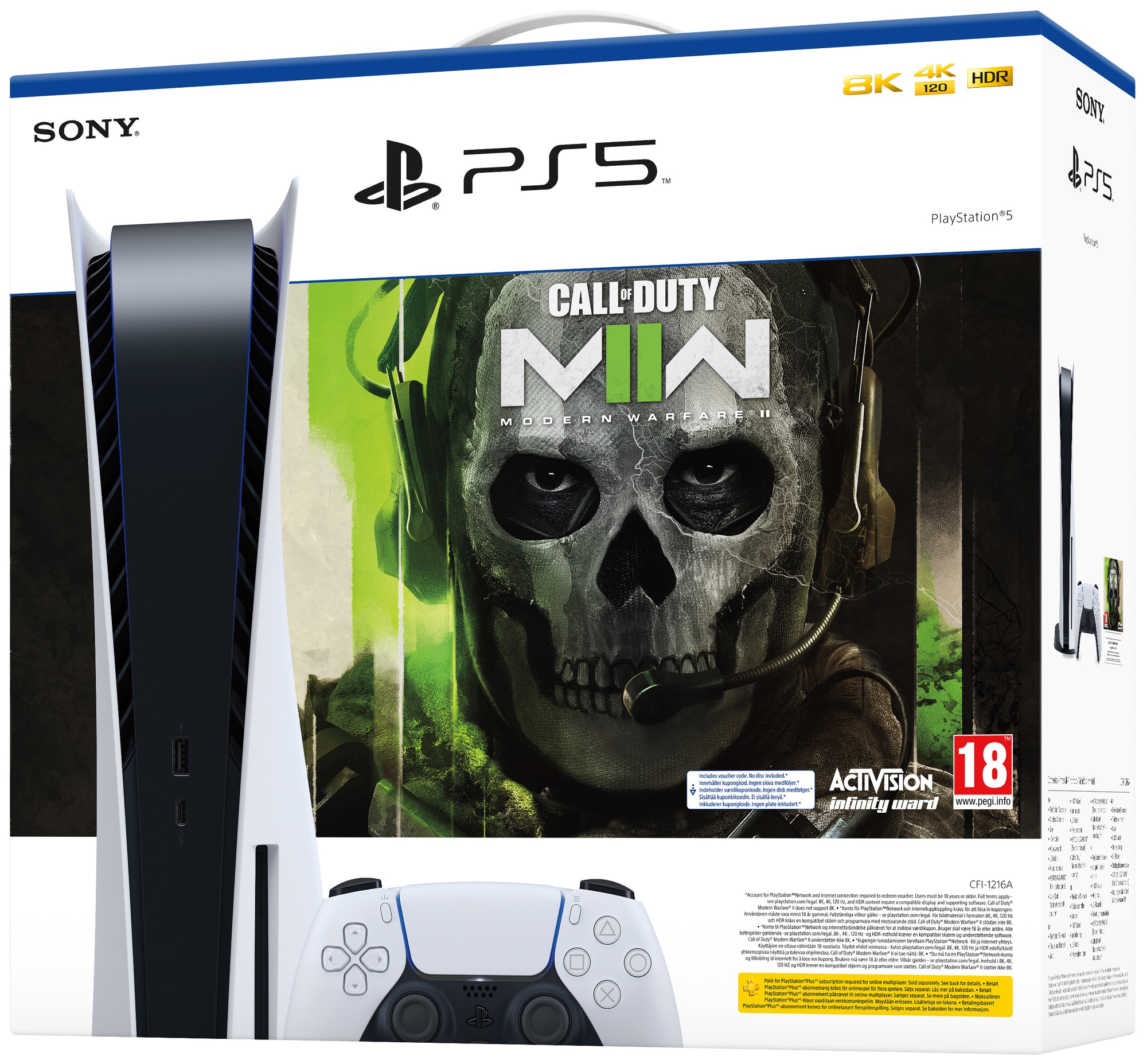 PlayStation 5 + COD MW2-pakke