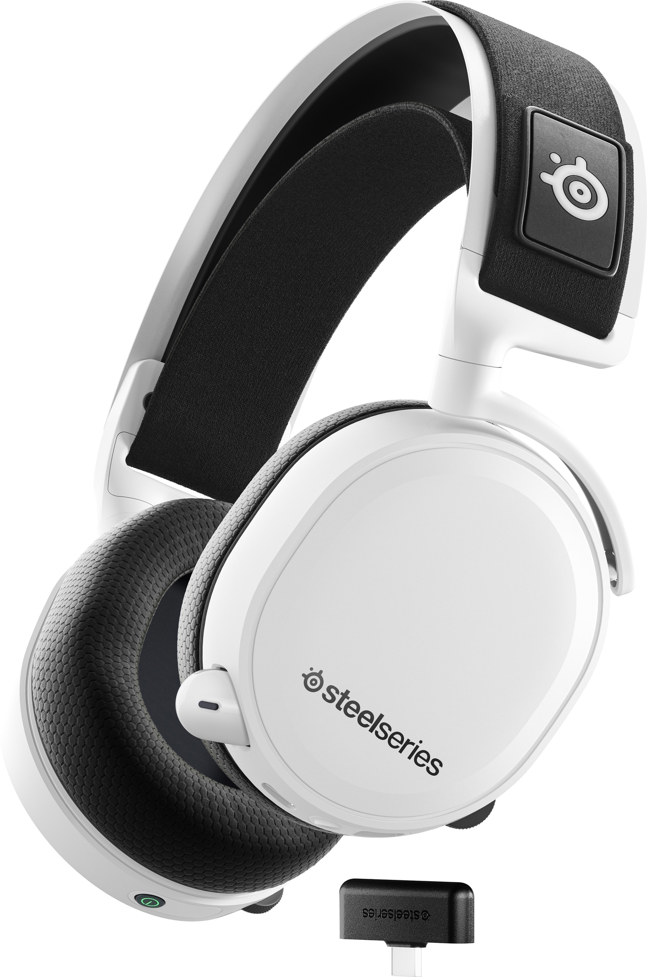 SteelSeries Arctis 7 Plus headset (hvid)