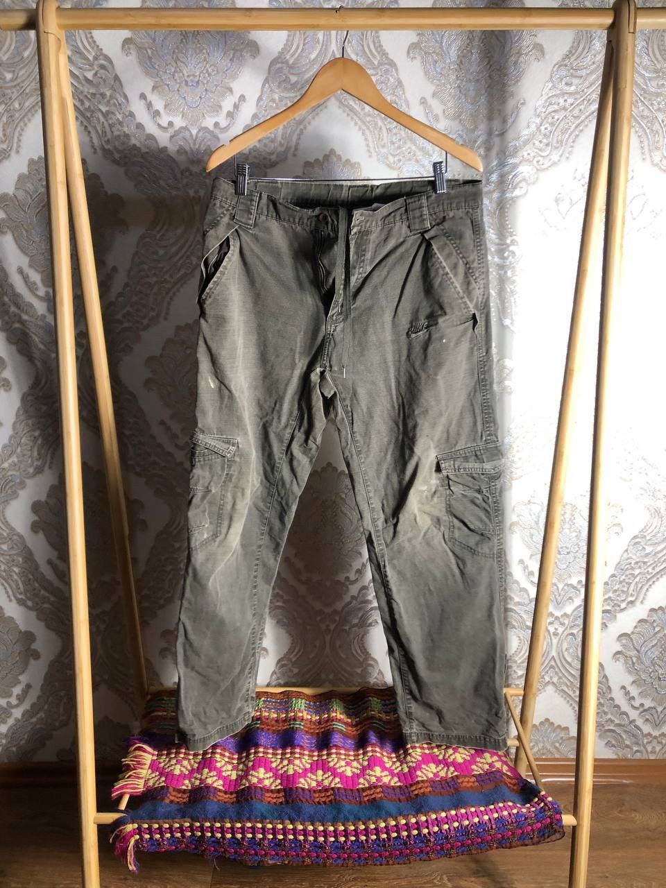 Very Nike Cargo Pants Gorpcore Drill Japan Style Y2K in Grey, Men's (Size 32)