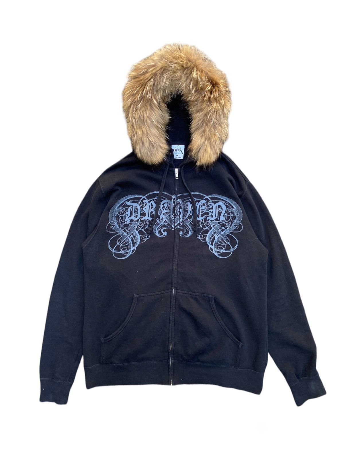 If Six Was Nine x Le Grande Bleu L G B Apx Draven Tribal Fur Hoodie Ifsixwasnine Lgb Style in Black (Size Medium)