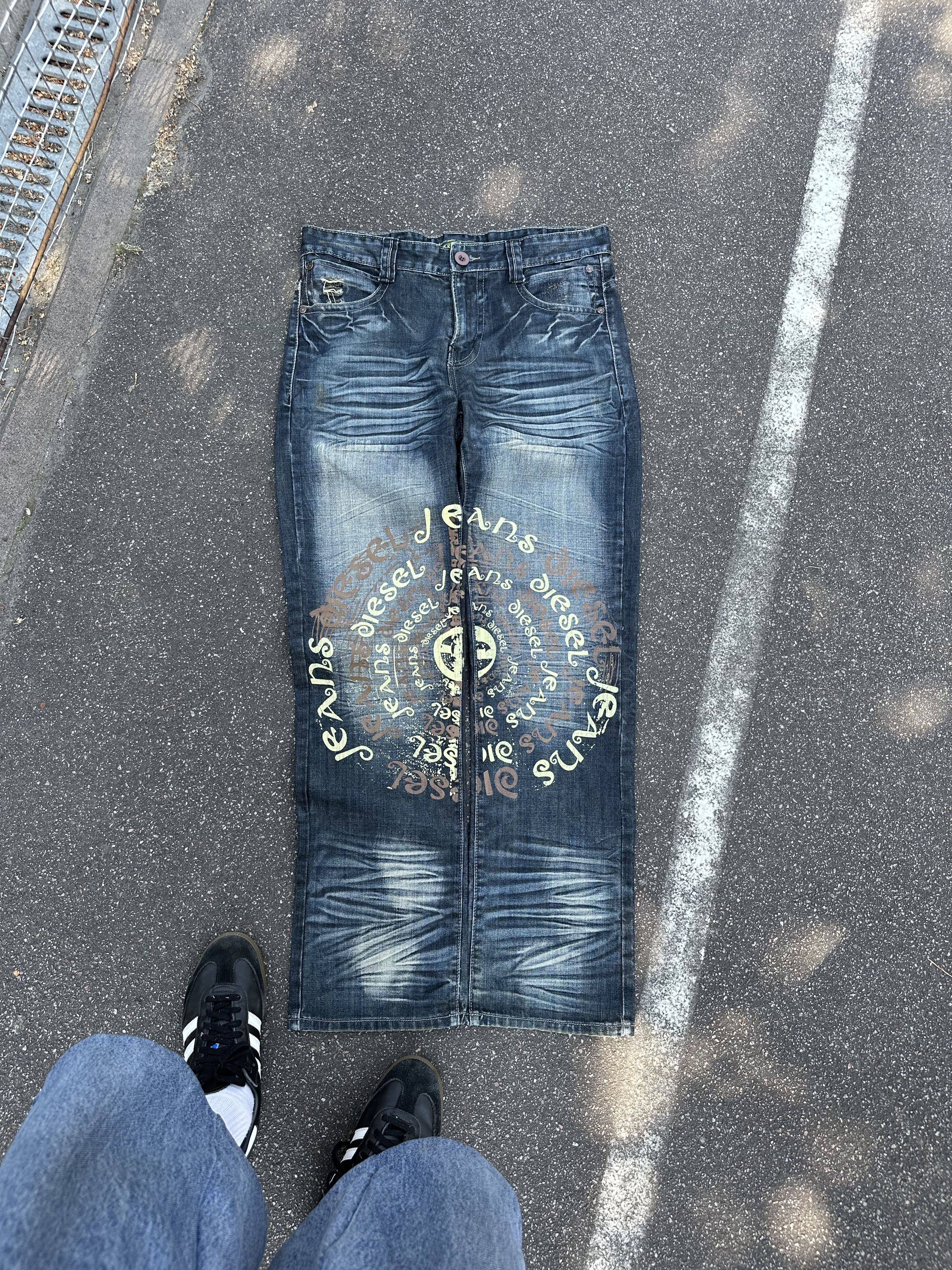 Vintage Crazy Y2K Jeans Diesel Type Washed in Denim, Men's (Size 32)