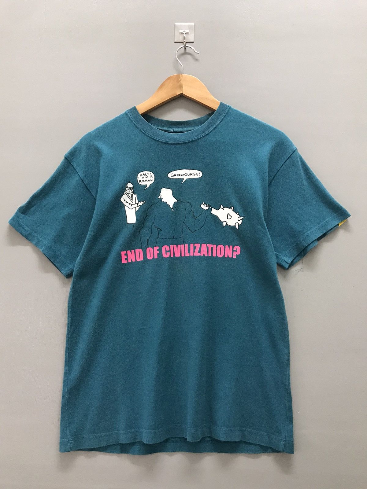 Jun Takahashi x Undercover Vintage Undercover D.a.v.p End Of Civilization Tee in Green (Size Small)