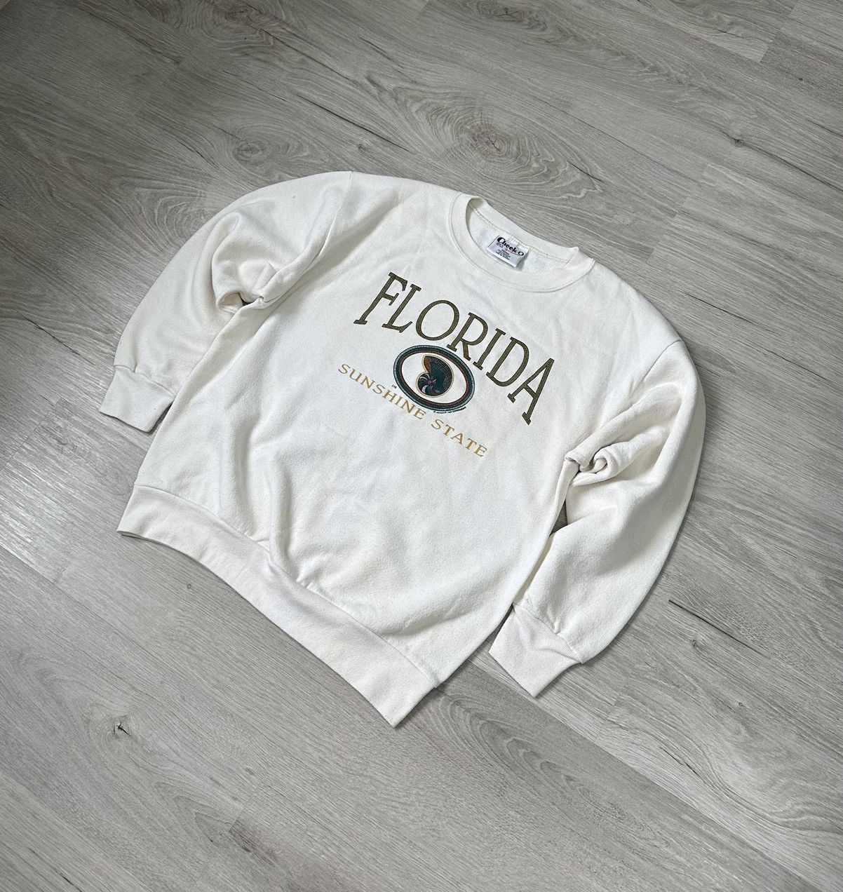 Men’S Sweatshirt Florida Made In Usa in White, Men's (Size Medium)