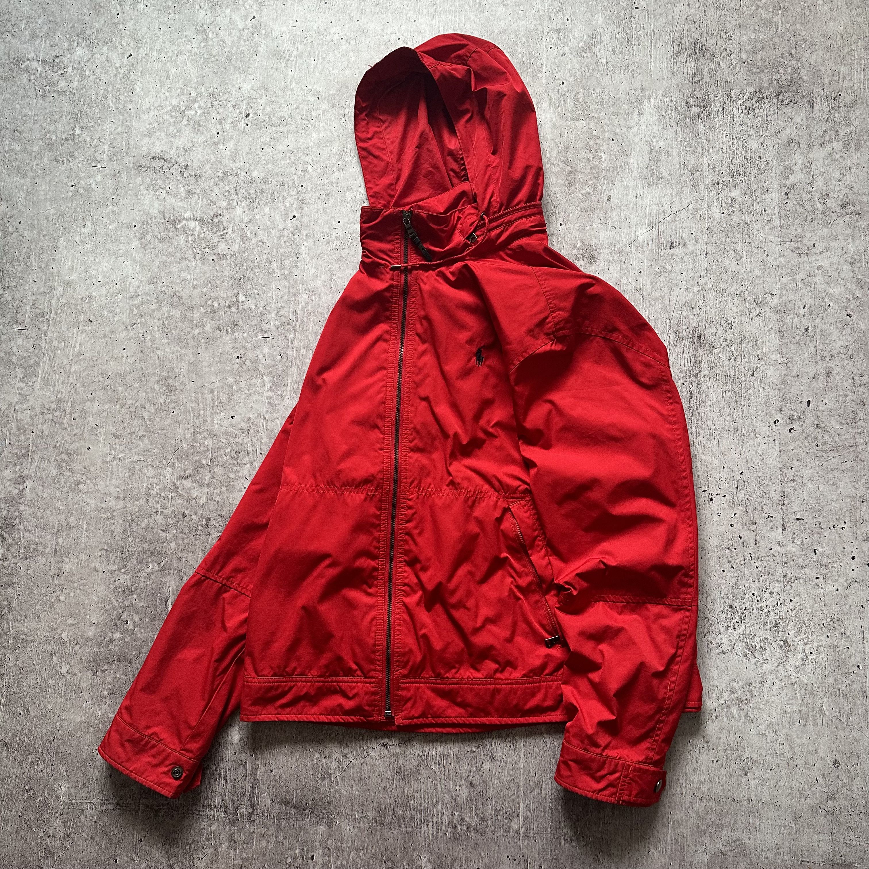 Polo Ralph Lauren x Ralph Lauren Ralph Laurent Nylon Vintage Hooded Light Jacket Y2K in Red (Size Large)