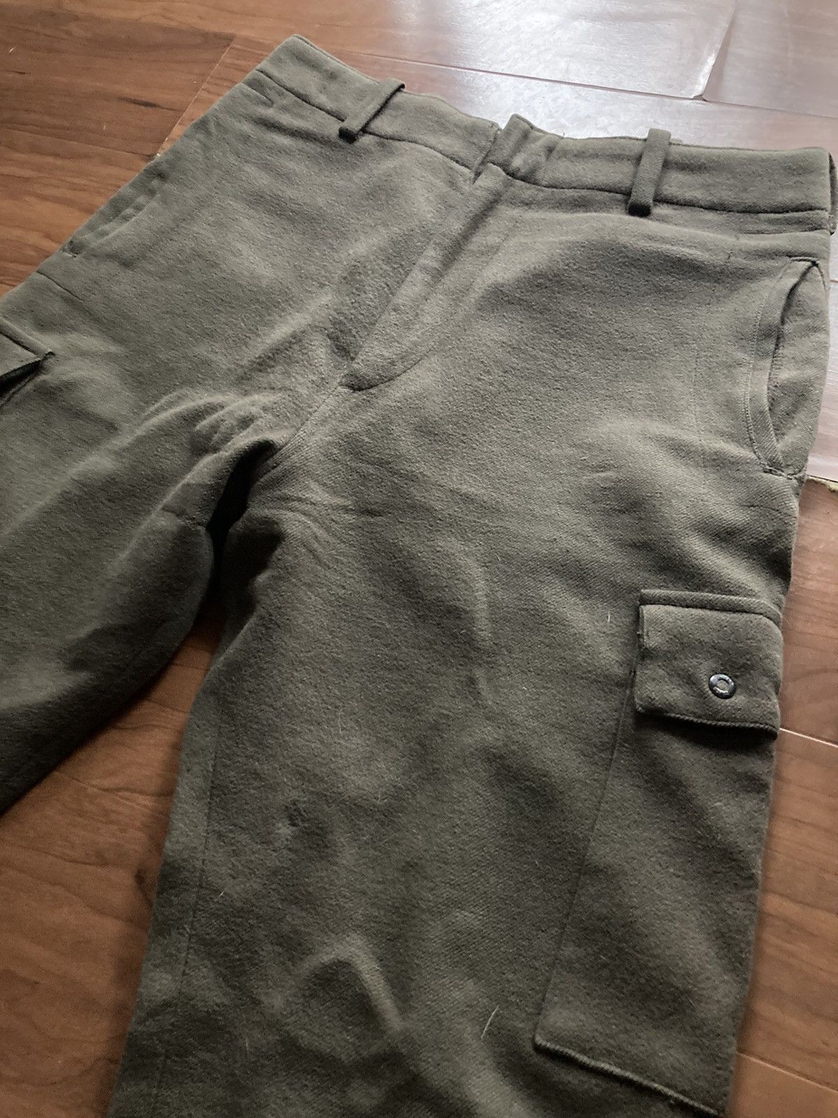 Jun Takahashi x Undercover 1999A/w Wool Slim Cargos in Olive, Men's (Size 29)