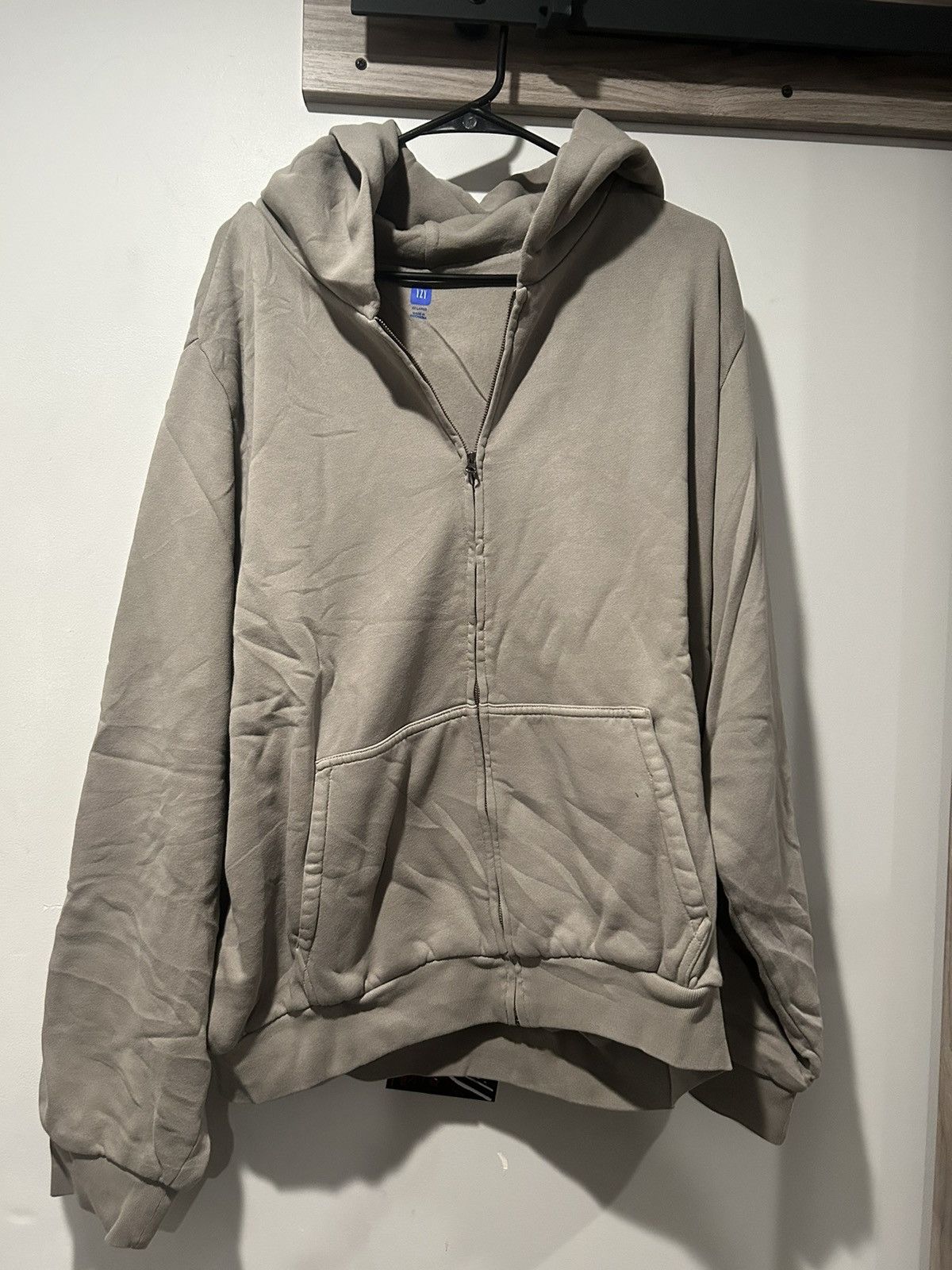 Balenciaga x Gap Yeezy Gap Zip Up Hoodie Grey, Men's (Size 2XL)