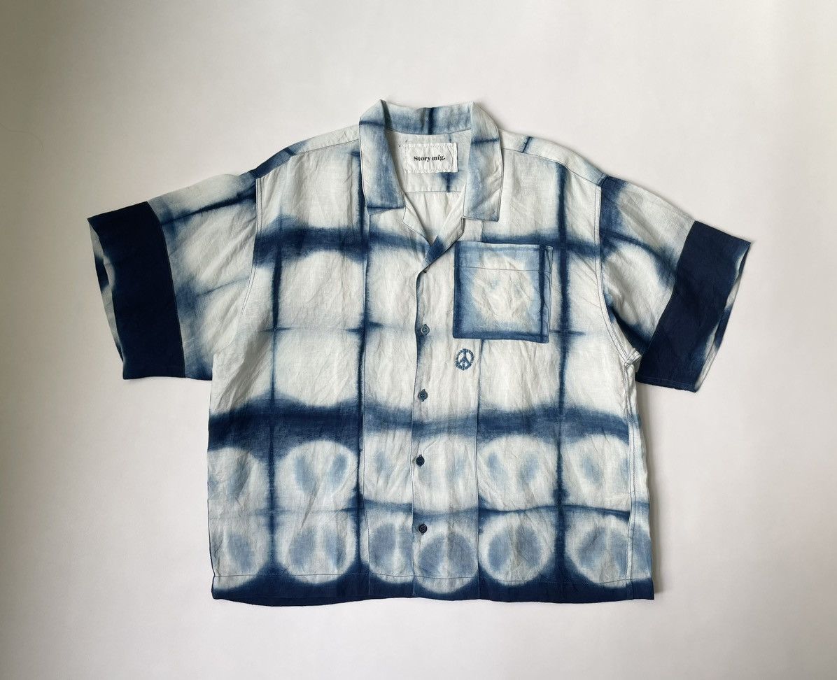 Story Mfg Peace Tie Dye Print Shirt, Men's (Size Small)