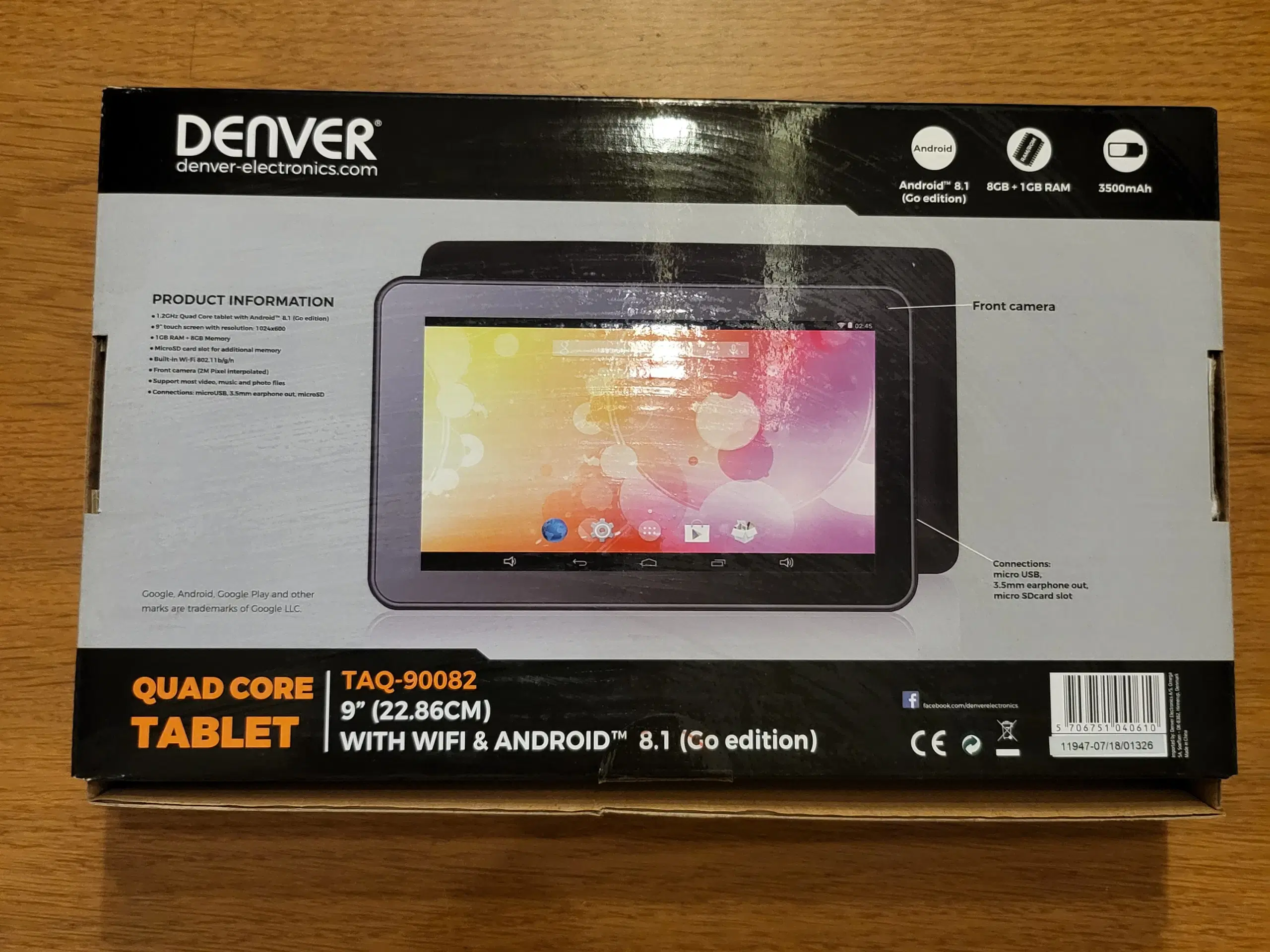 denver quad core tablet 9" (taq-90082)