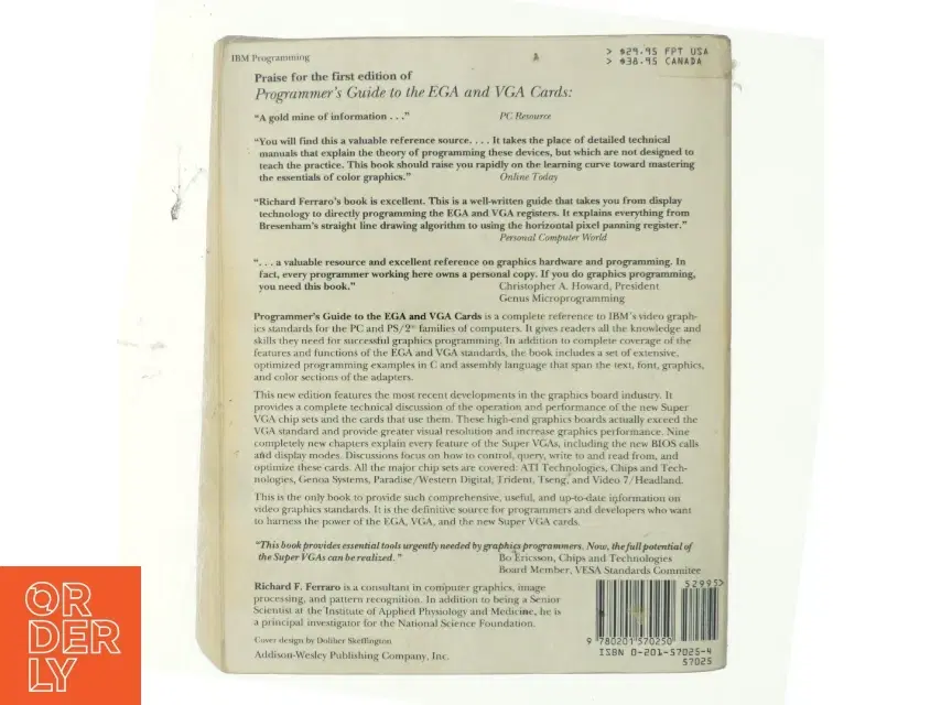 Programmer's guide to the EGA and VGA cards af Richard F Ferraro (Bog)