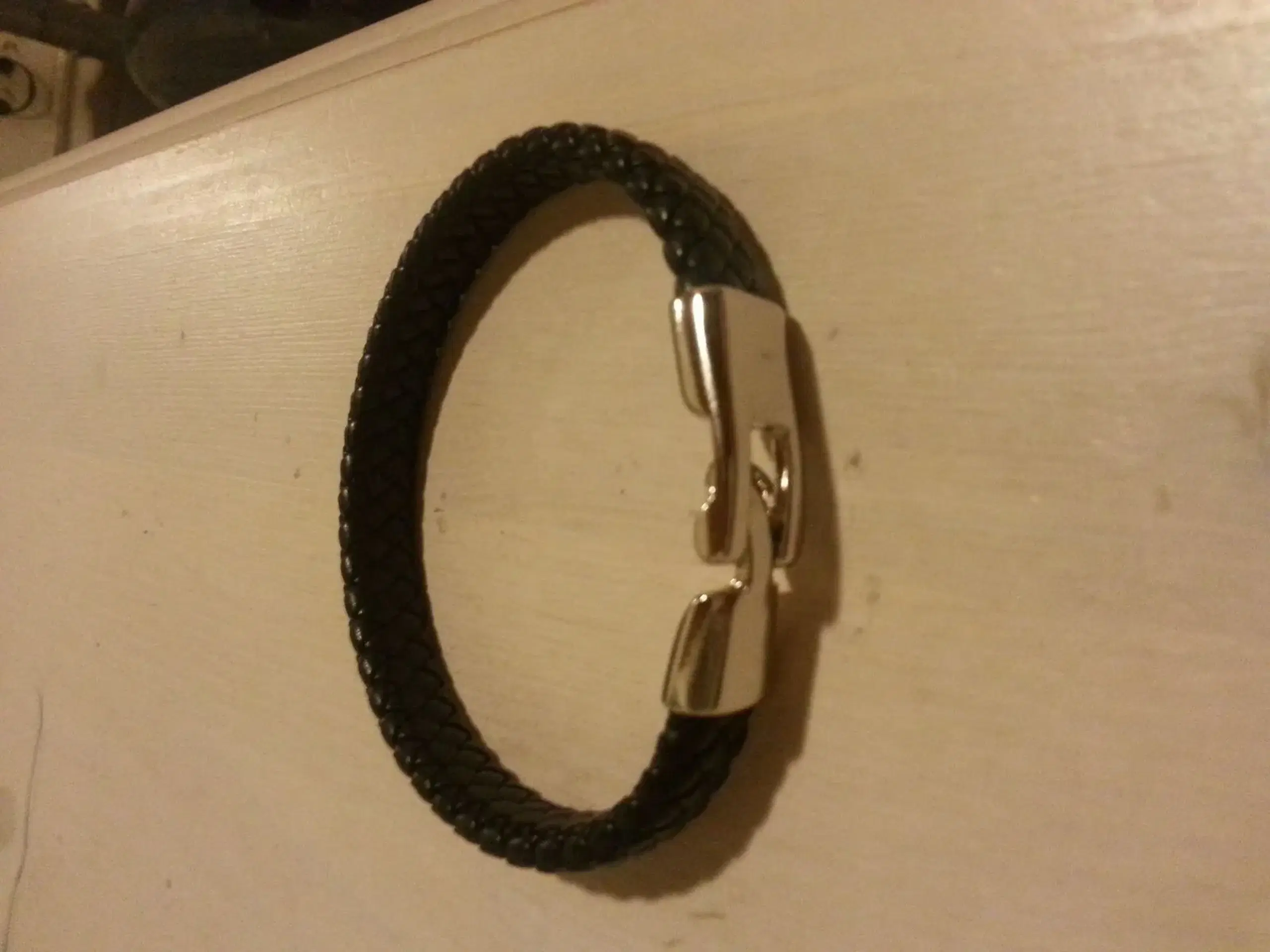 Læder Armbånd 21cm