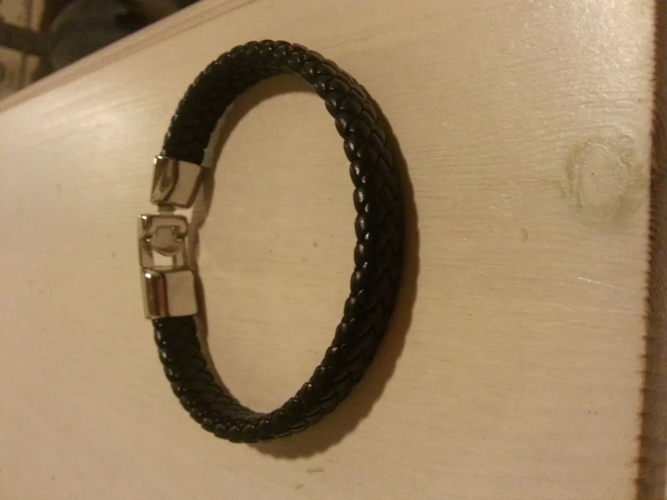 Læder Armbånd 21cm