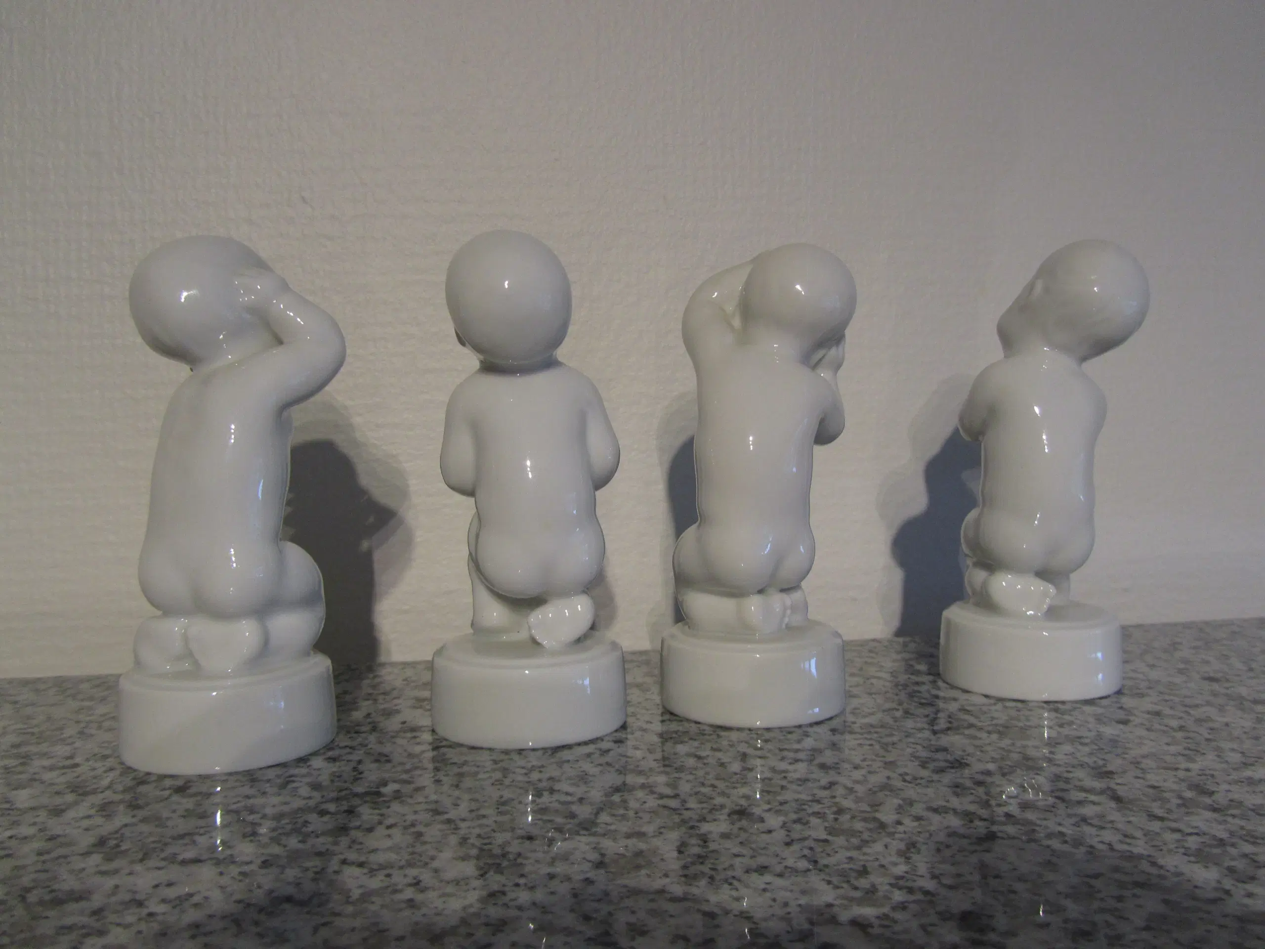 4 stk BG baby porcelænsfigurer