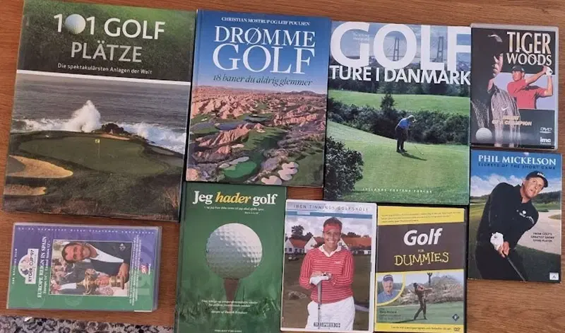 4 Golf DVD'er + bøger Aalborg