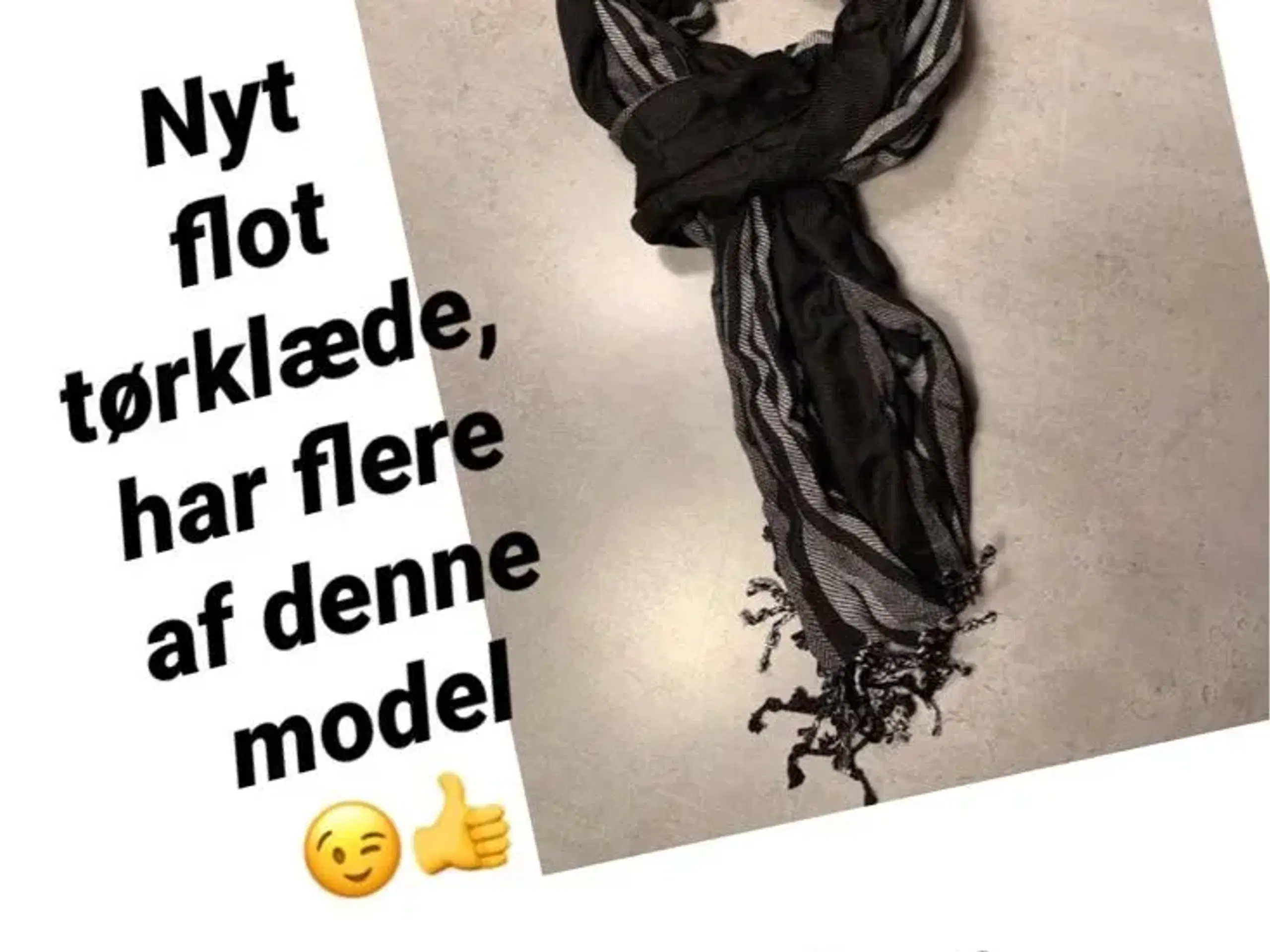 Nyt flot tørklæde