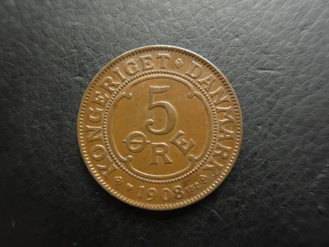 5 øre 1908 flot