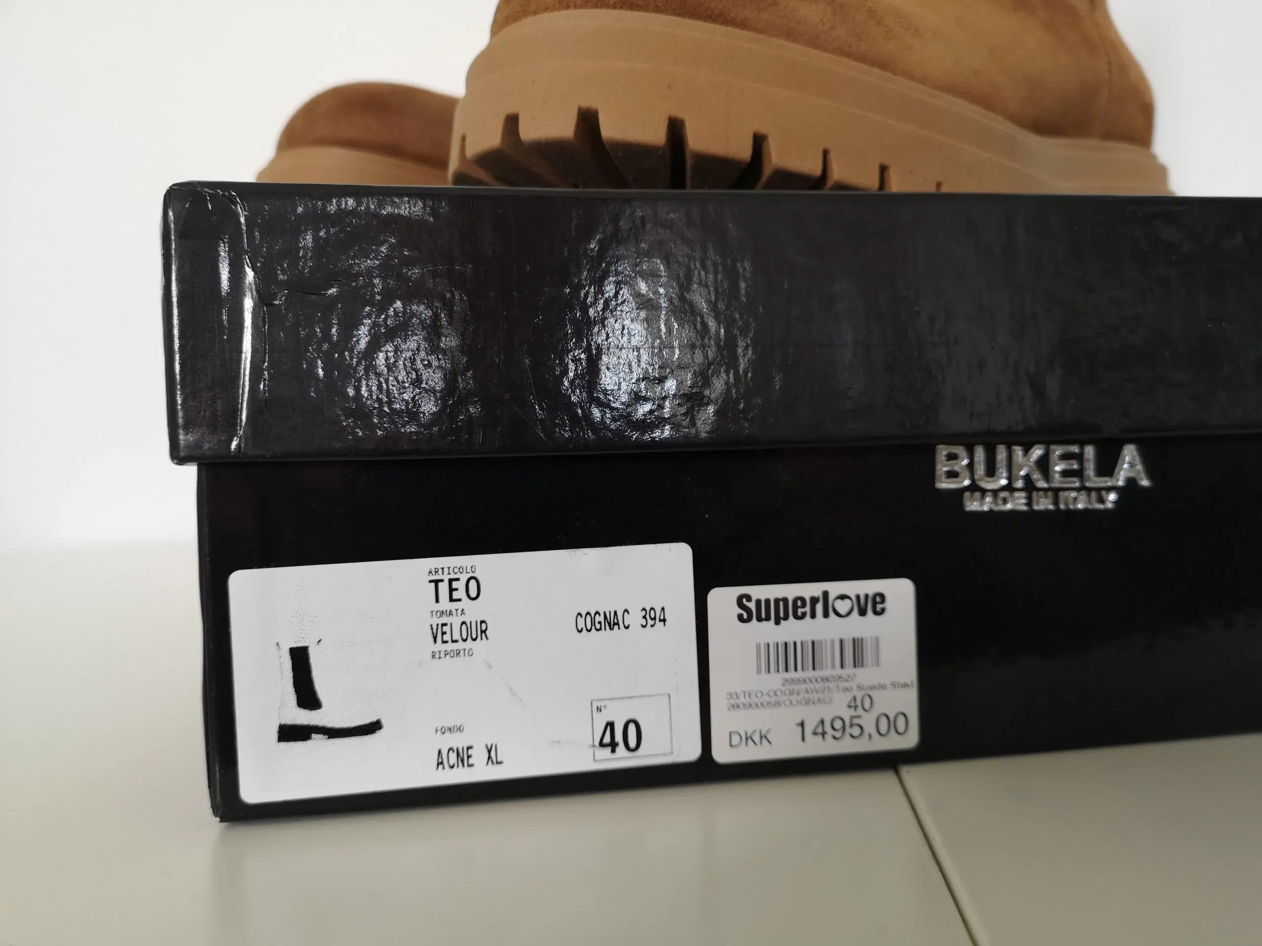 Bukela Støvler Teo Suede Cognac str 40