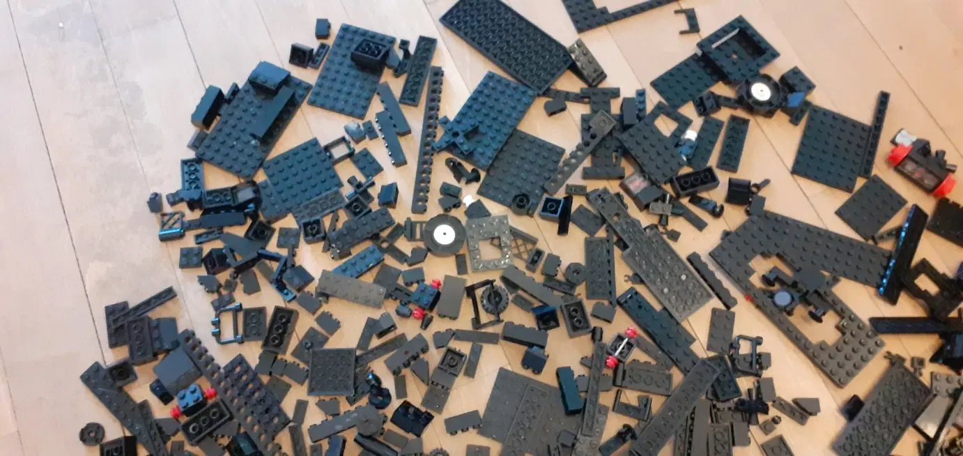 LEGO 600 stk sorte div klodser (Fra 70´er  80´er