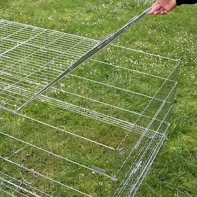 Kanin løbegård med anti-flugt i bund og top