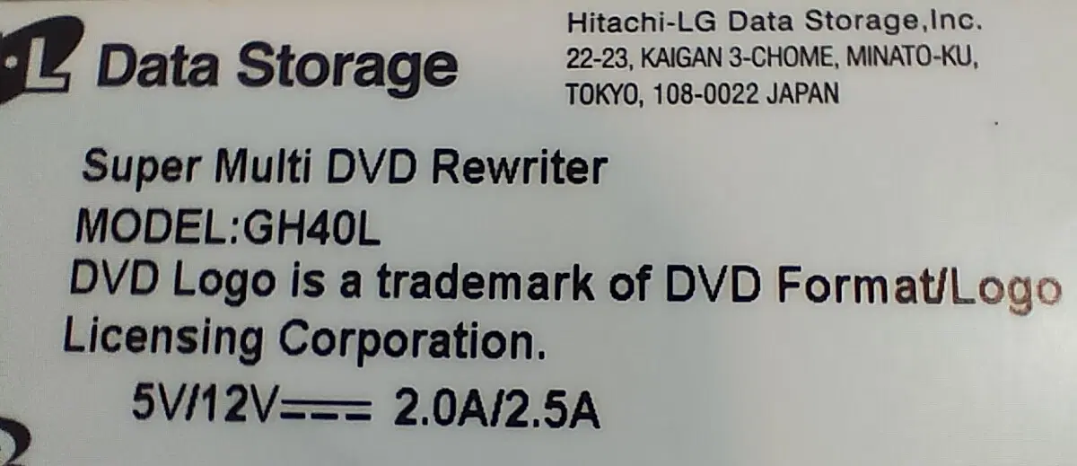 DVD-Multi DVD rewriter