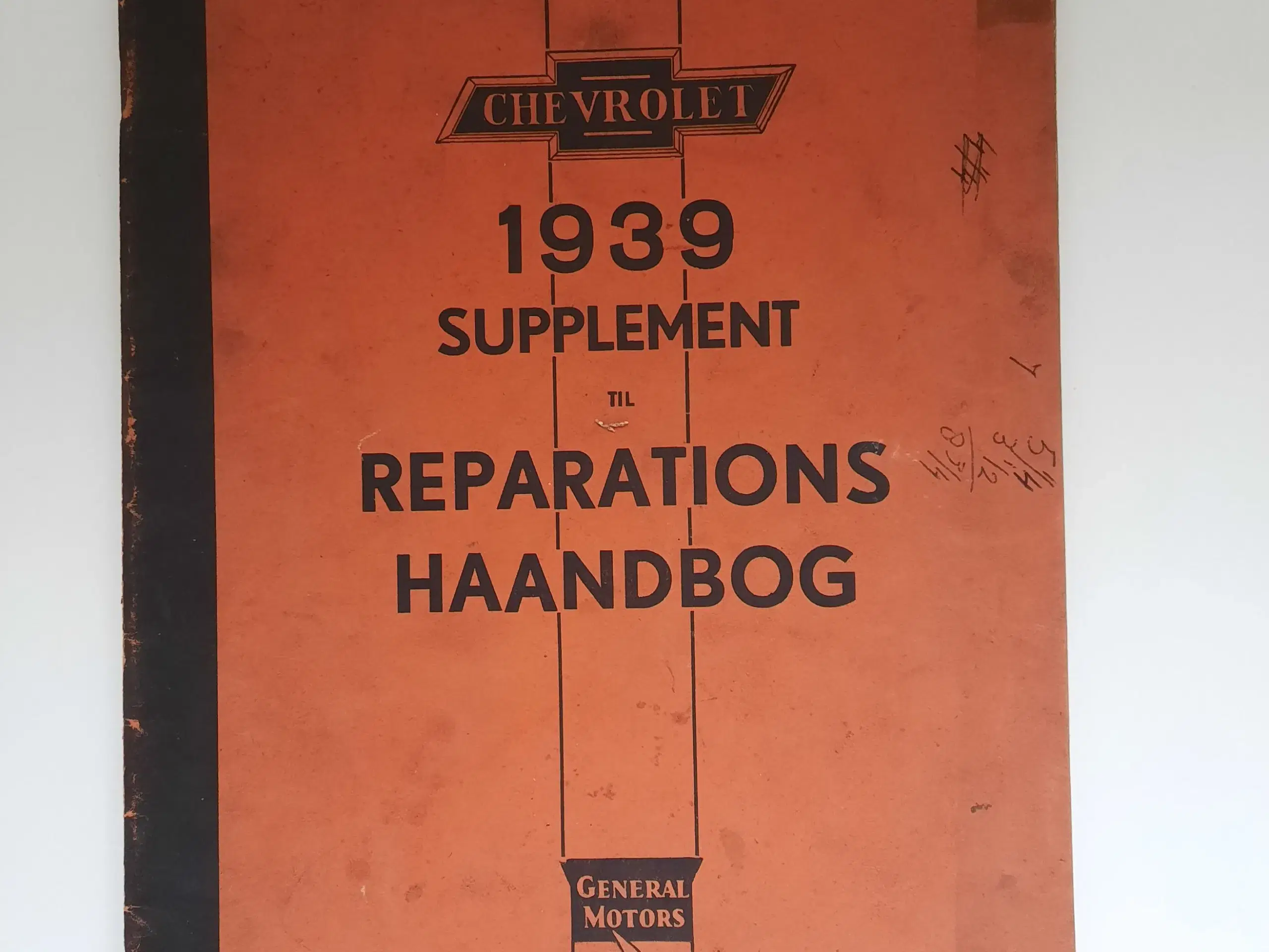 Reparations håndbog  1939 Chevrolet