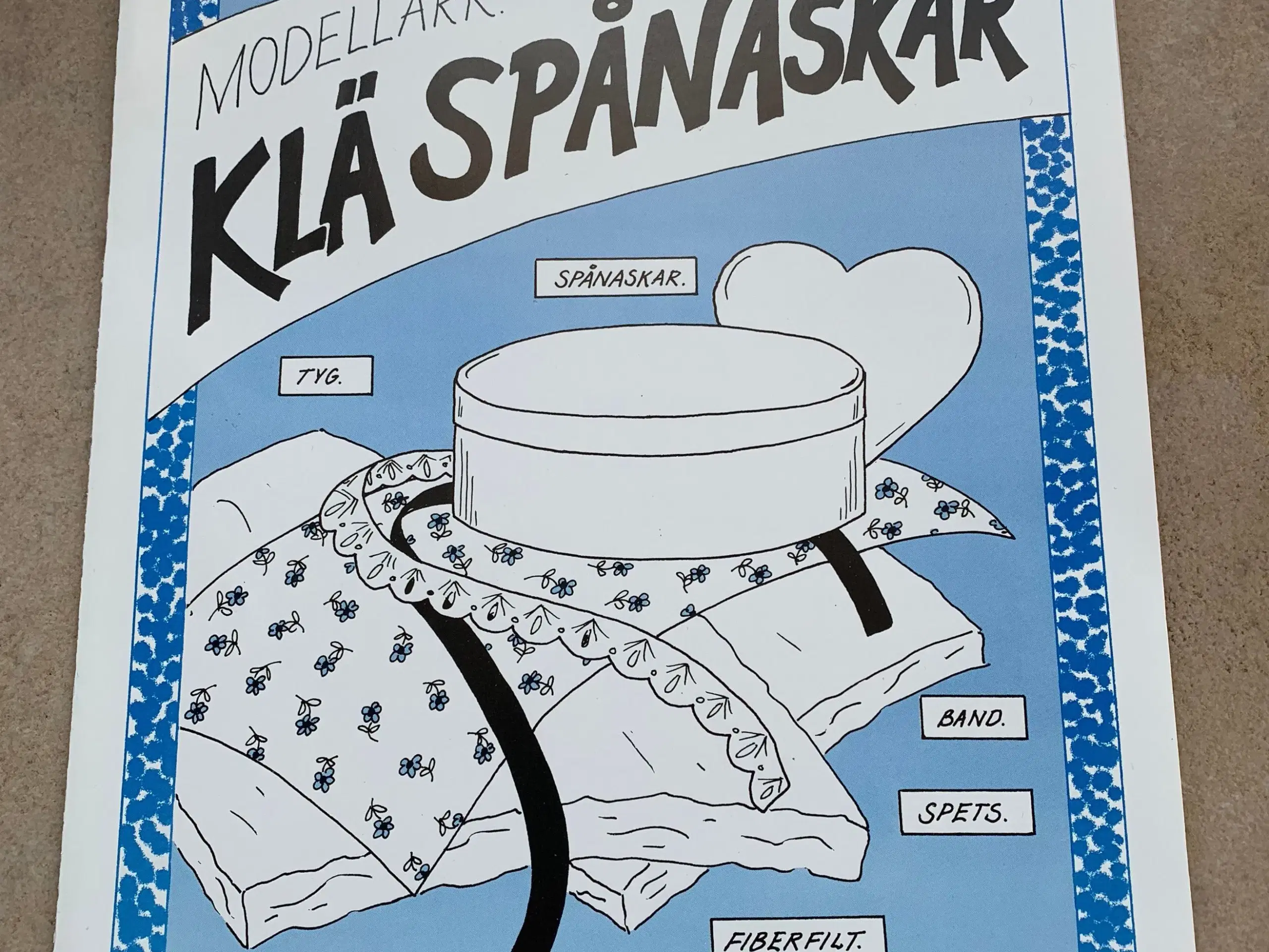 Hobby modelark til spånæsker med stof