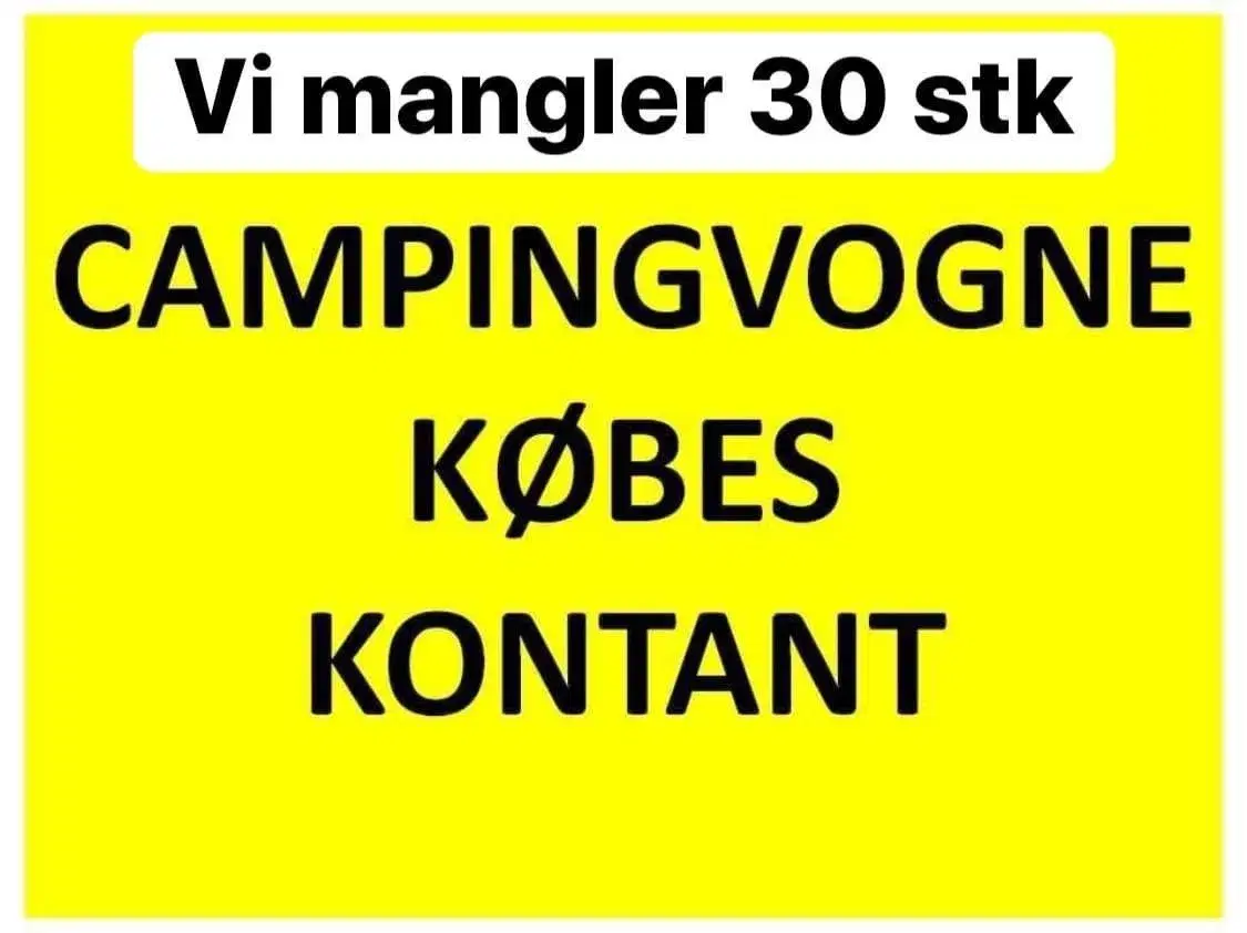 Campingvogne købes her og nu