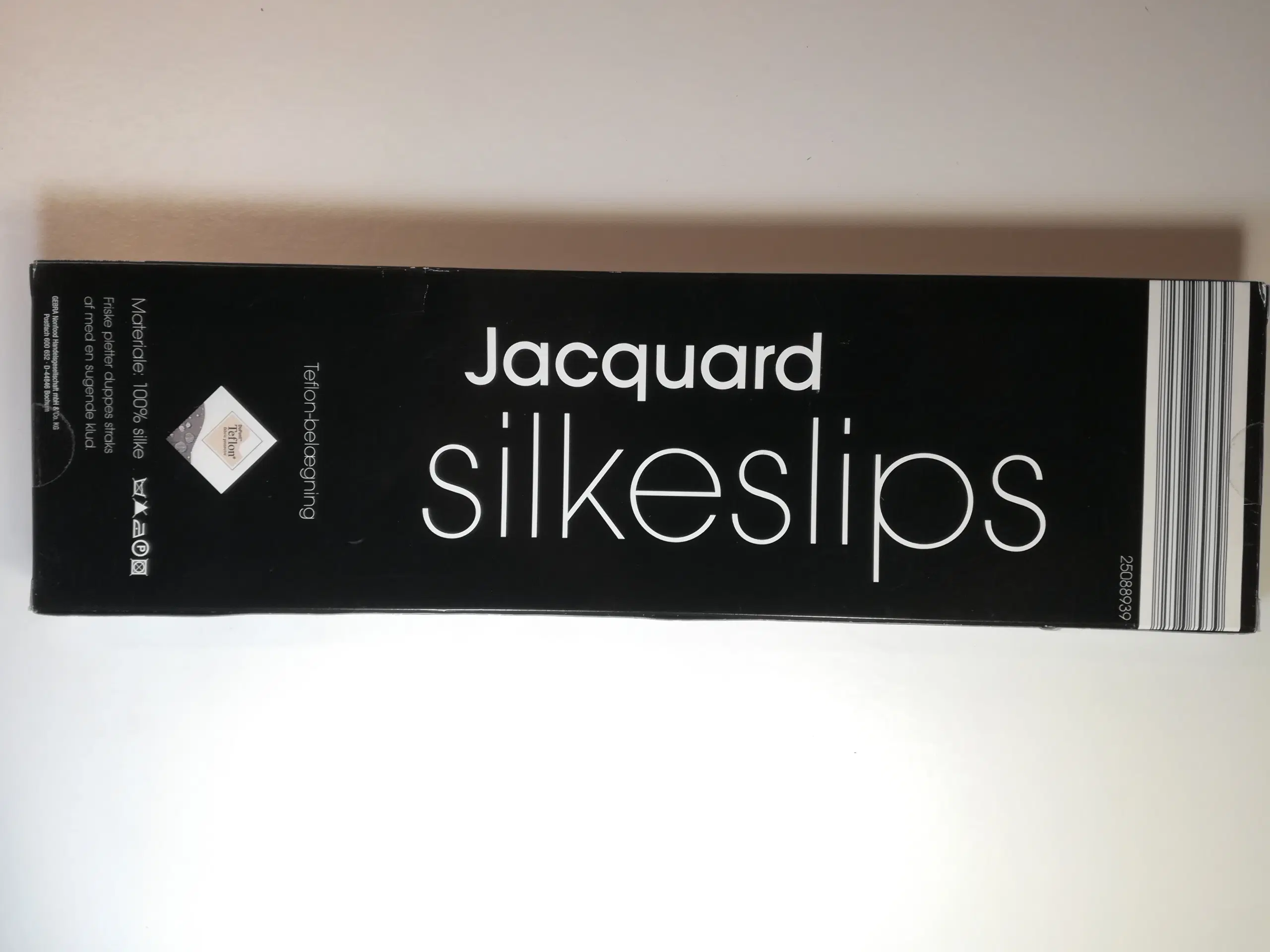 Jacquard silkeslips - Enrico Mori - m blå cirkler