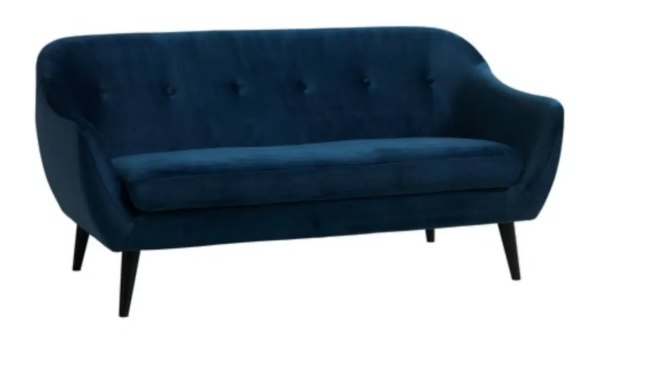 Sofa JYSK velour blå