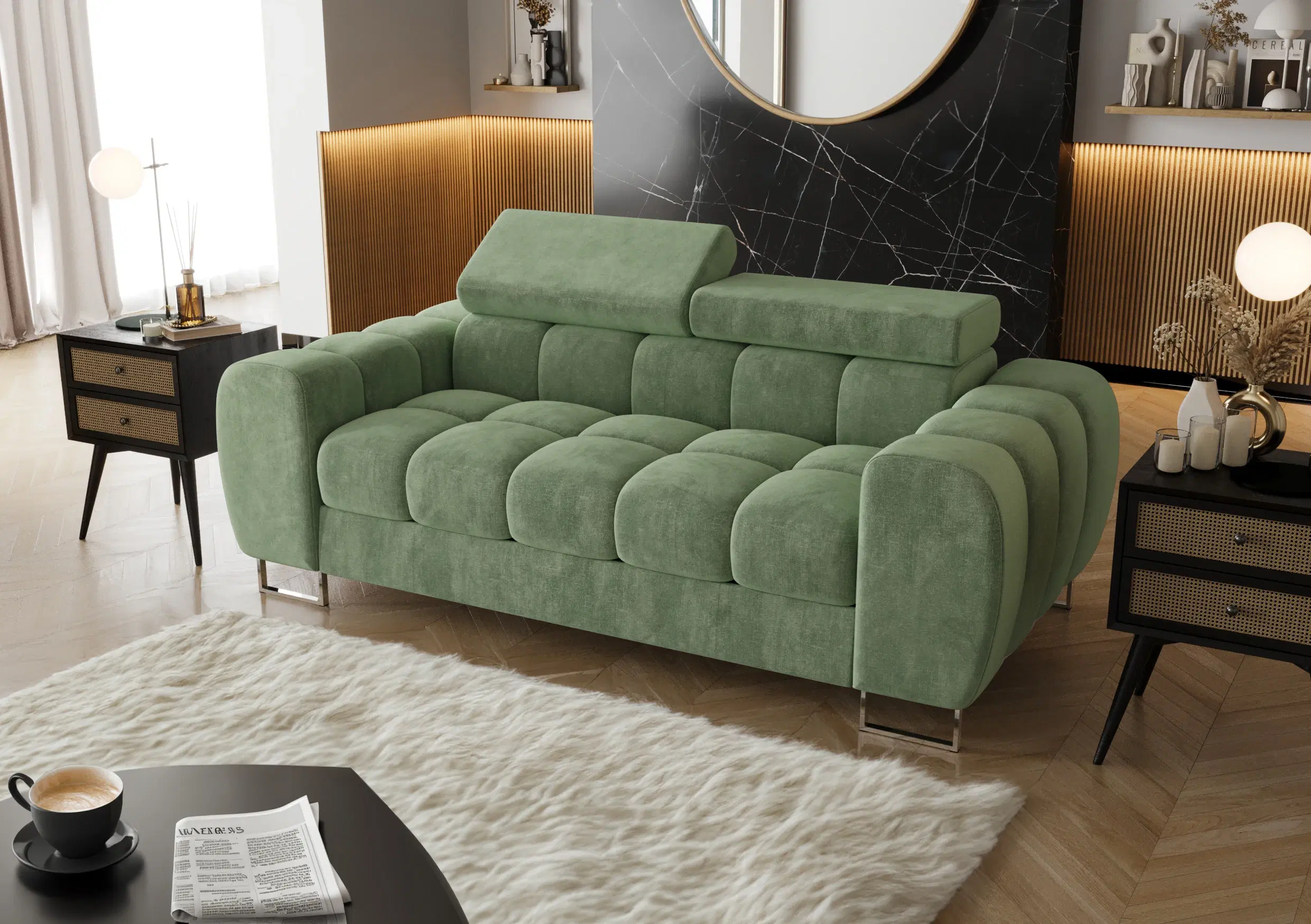 ASPER II  TO-PERS SOFA  195 CM TERRA 33