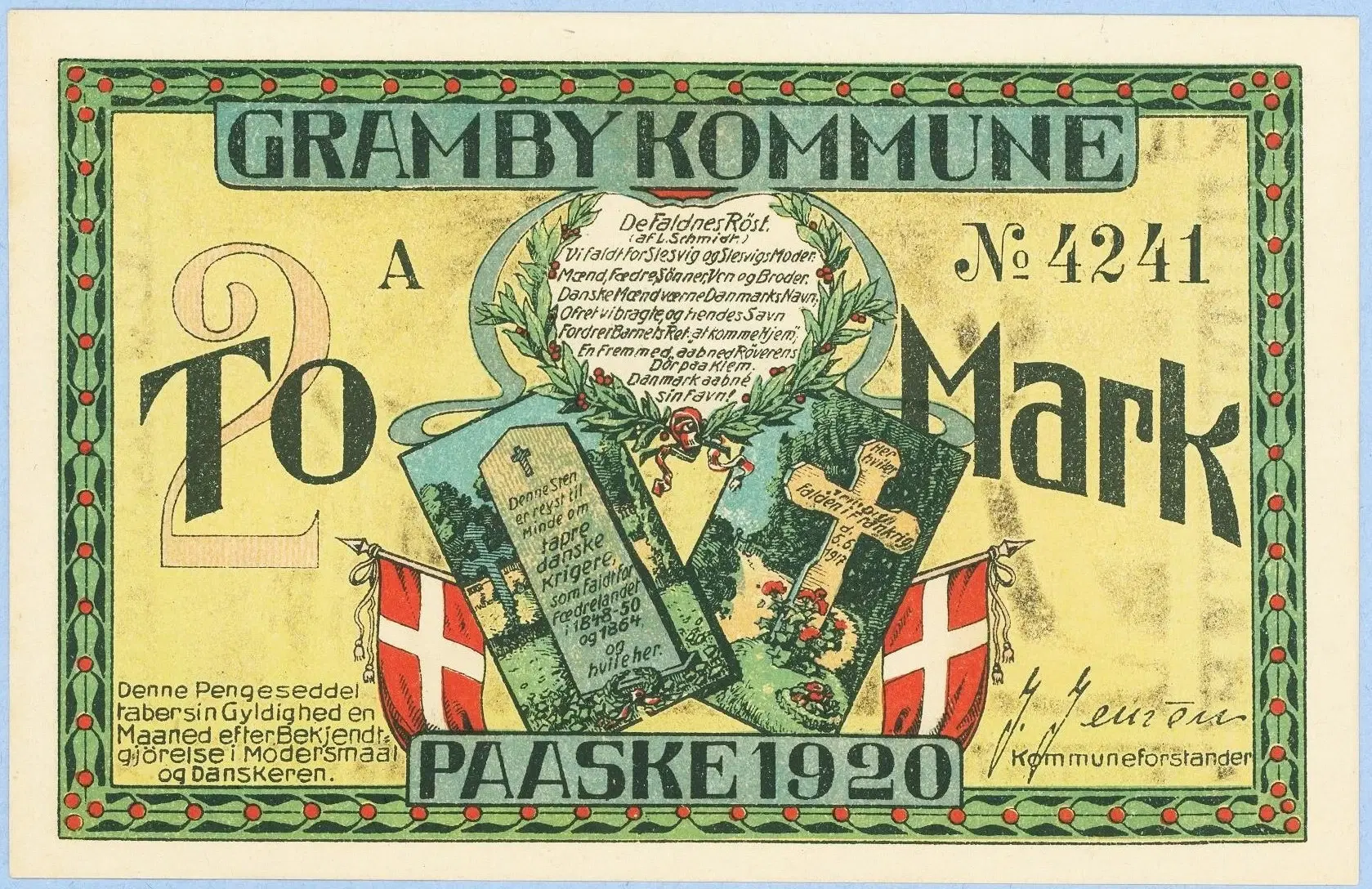 Gramby Nødpengeseddel 1920