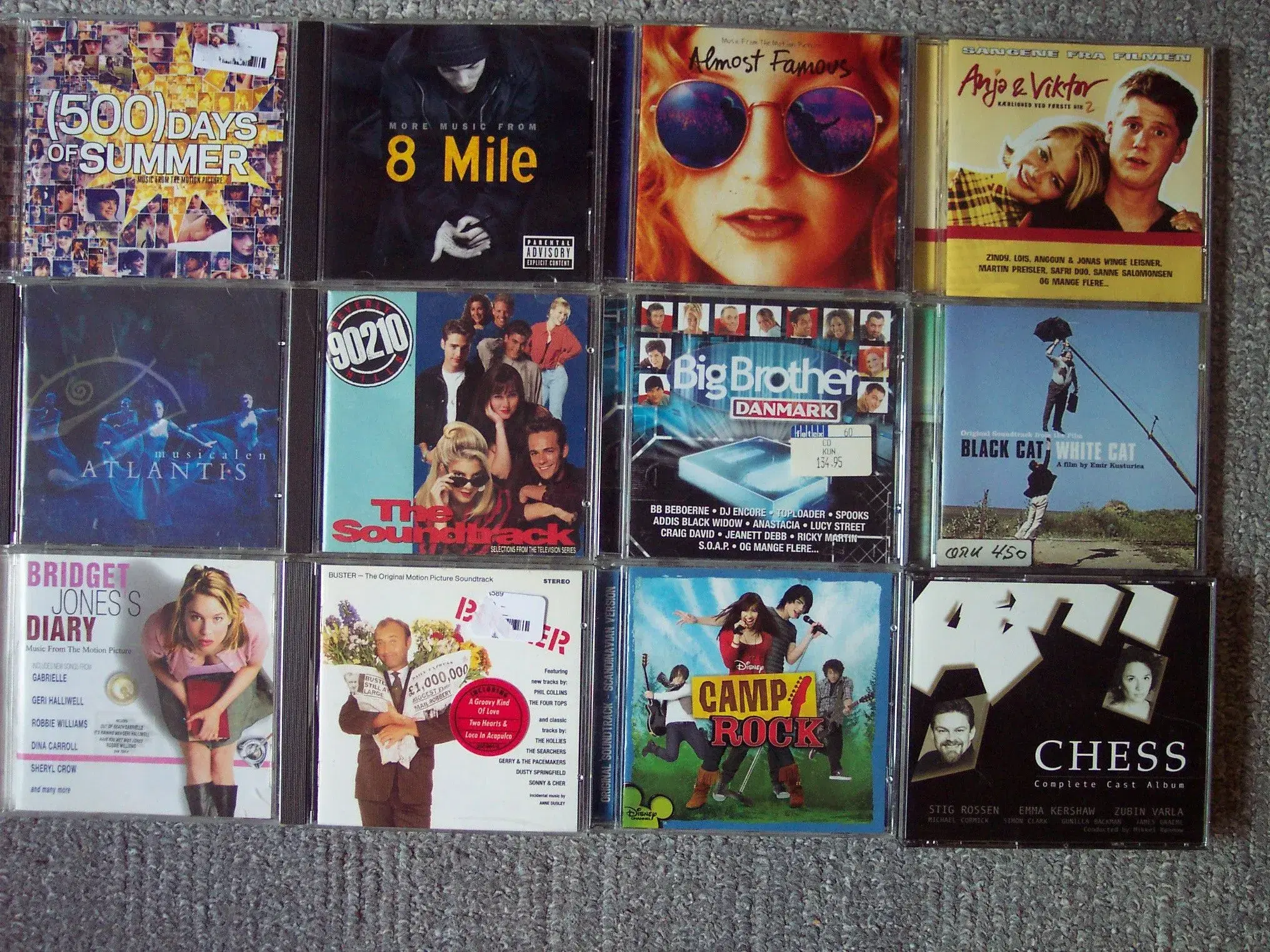 100 Film CD-SOUNDTRACKs sælges stykvis