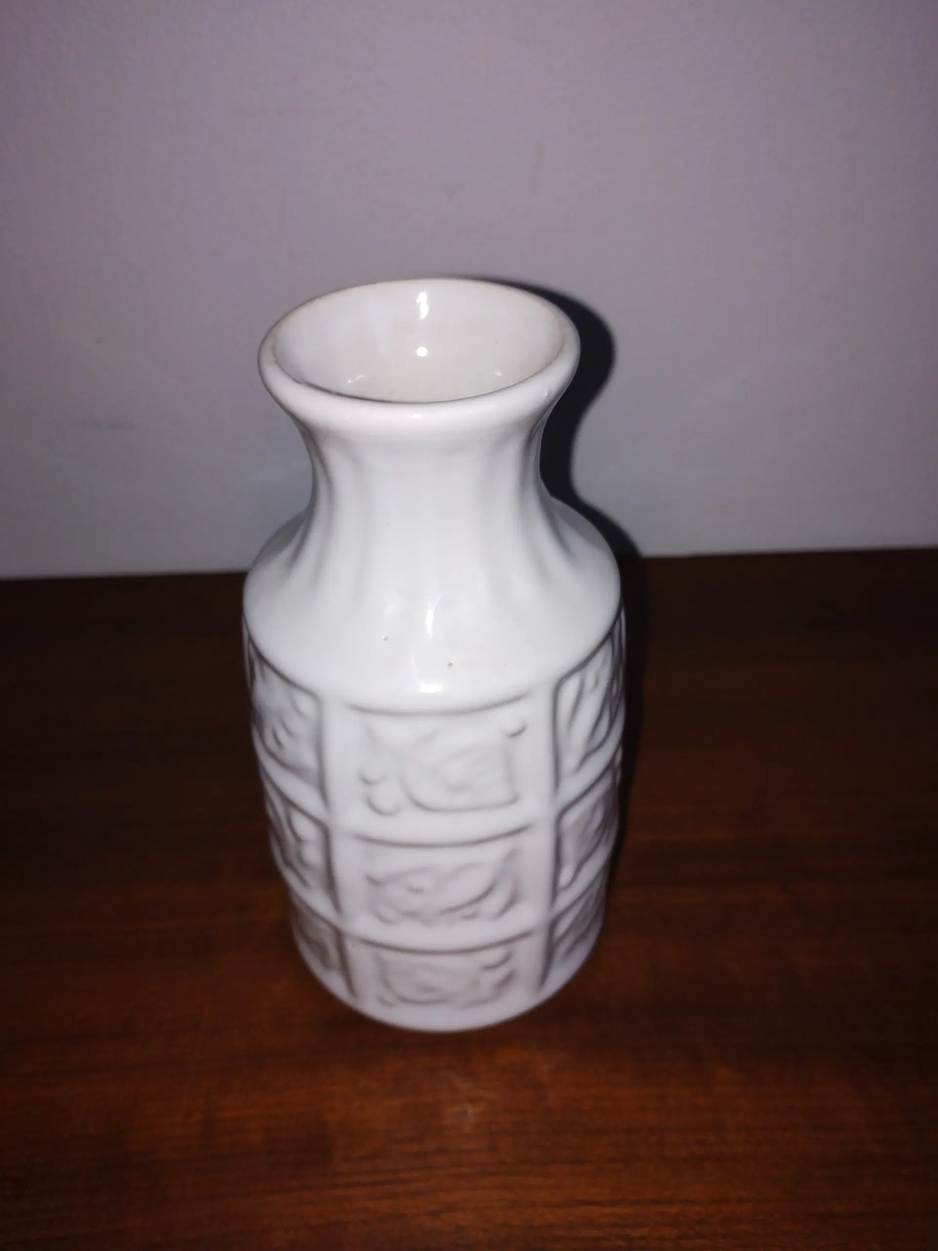 Flot hvid West Germany vase