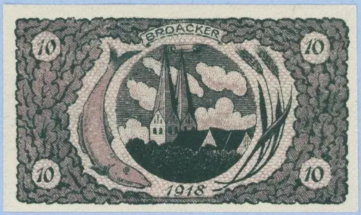 Broager Nødpengesedler 1918 og 1920