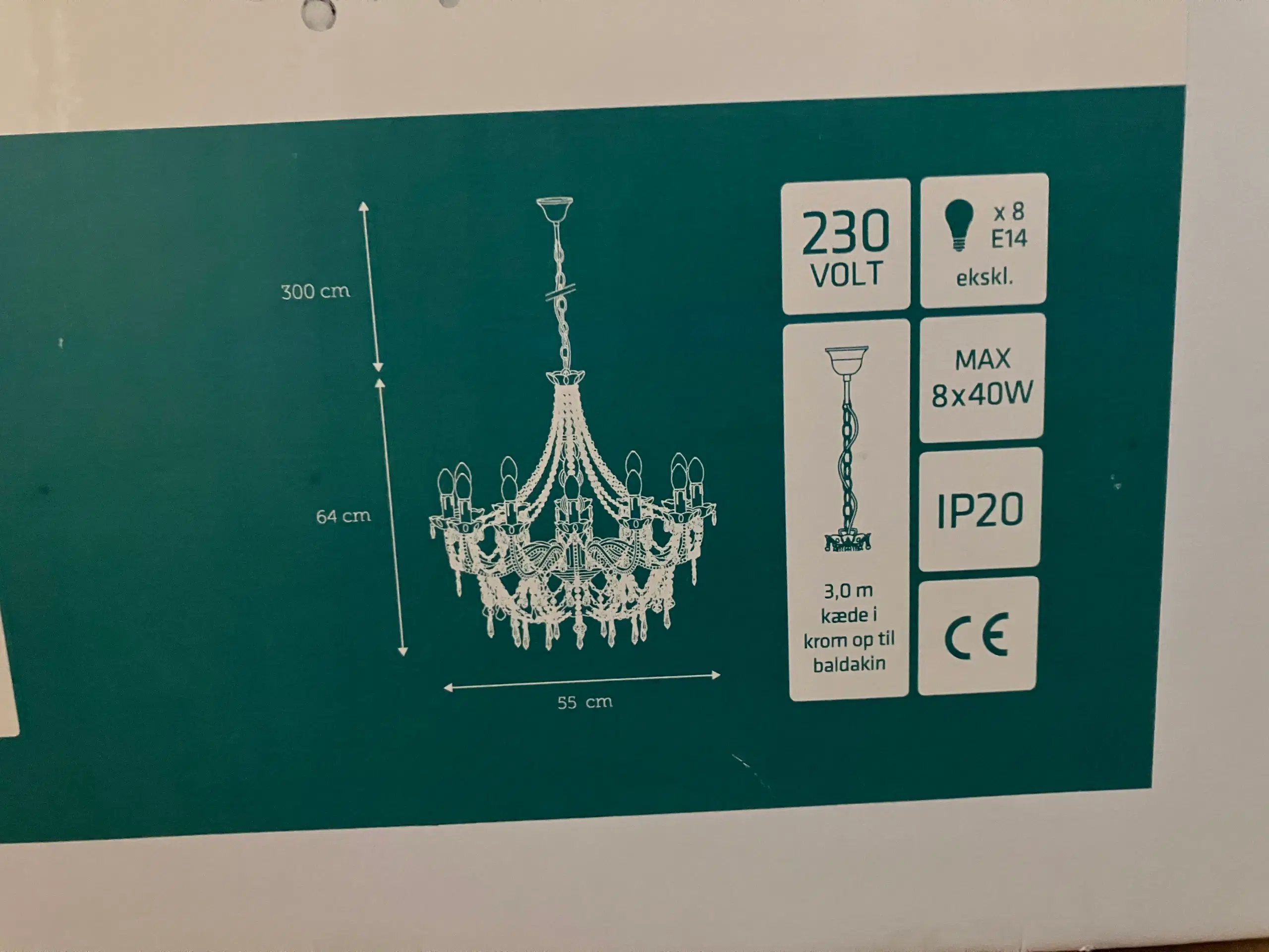 Nielsen Light Imperial Prismelysekrone - 8-armet