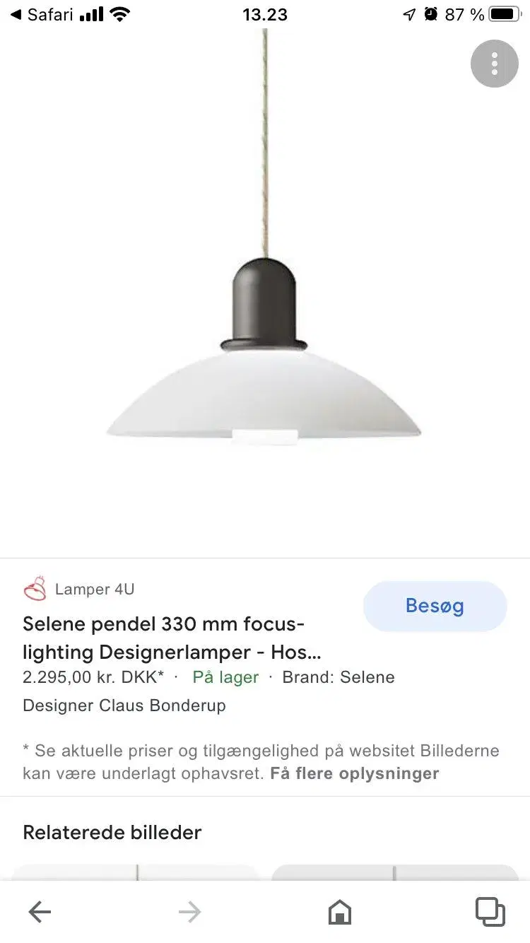 Loft lampe