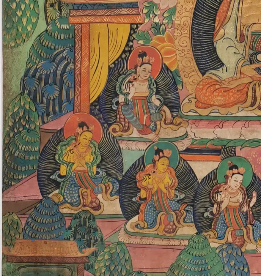 Antik Tibetansk Thangka