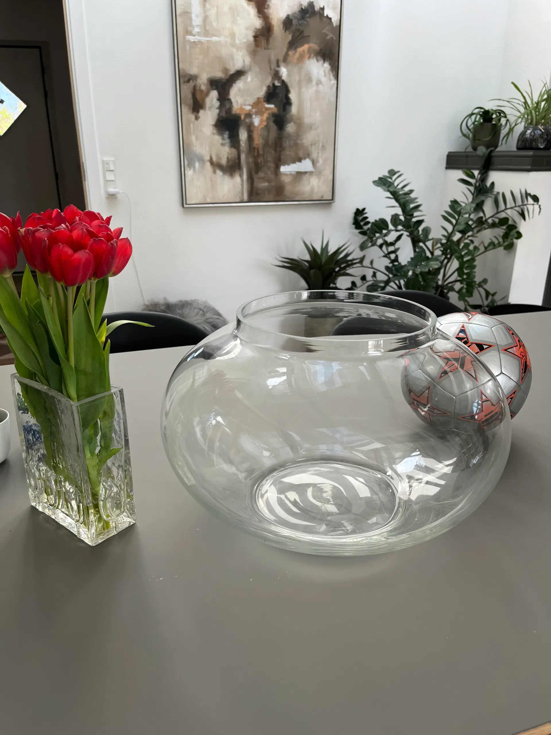 Glasbowle vase Ø40 cm 25 cm høj