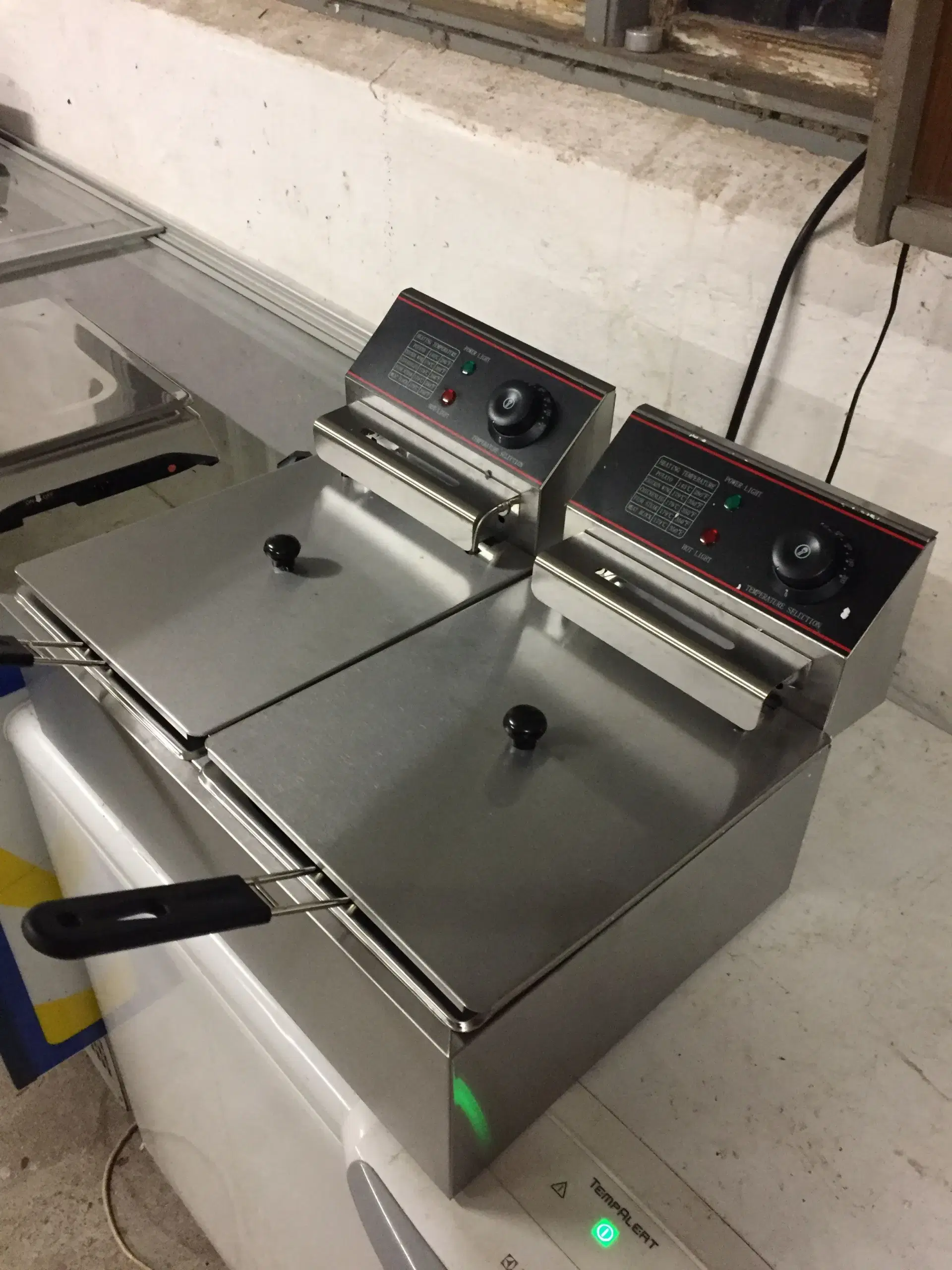 Dobbelt bord friture 2x2500 watt