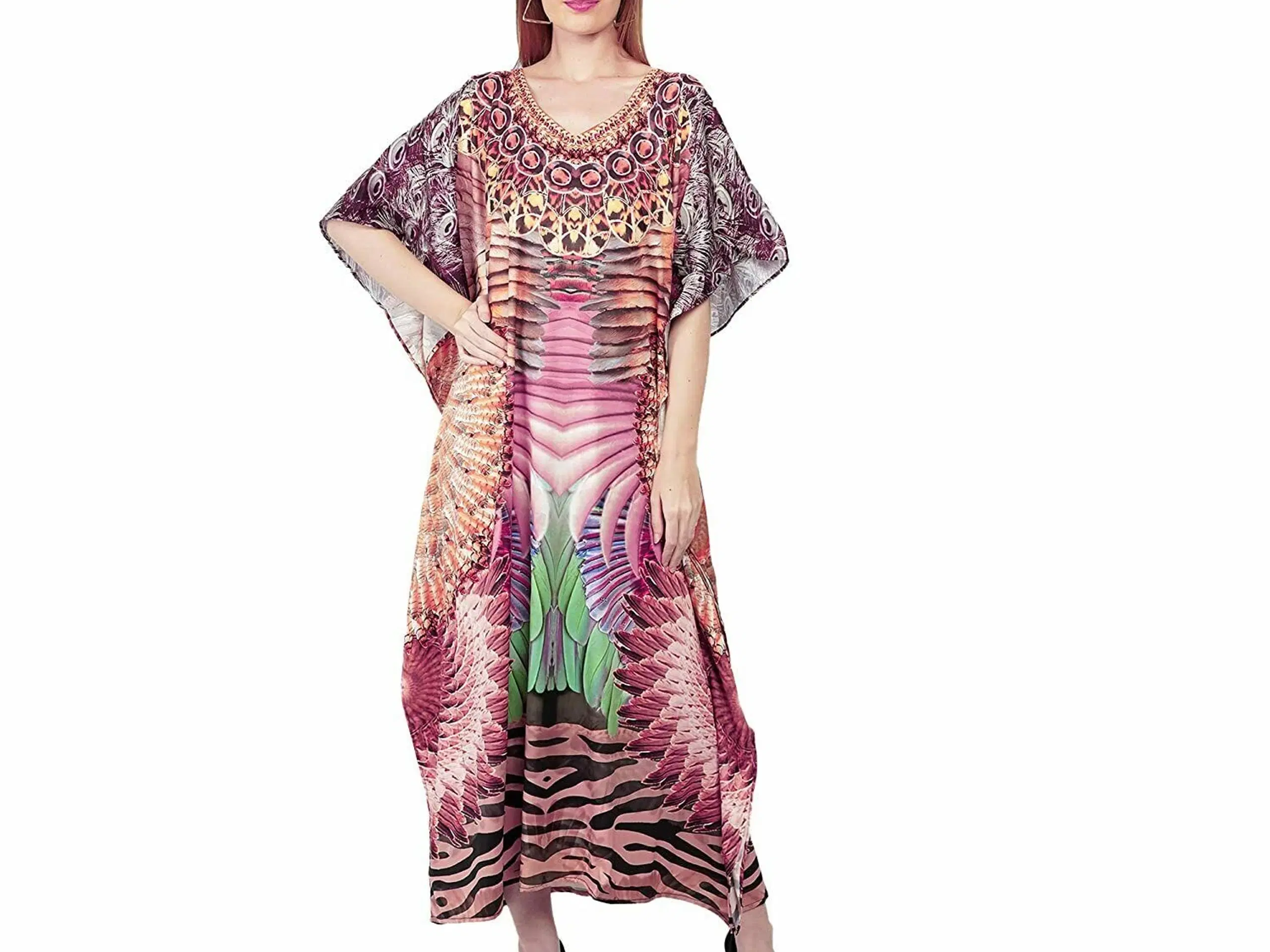 kaftan Boho kjole- afrikansk look- plus størrelse