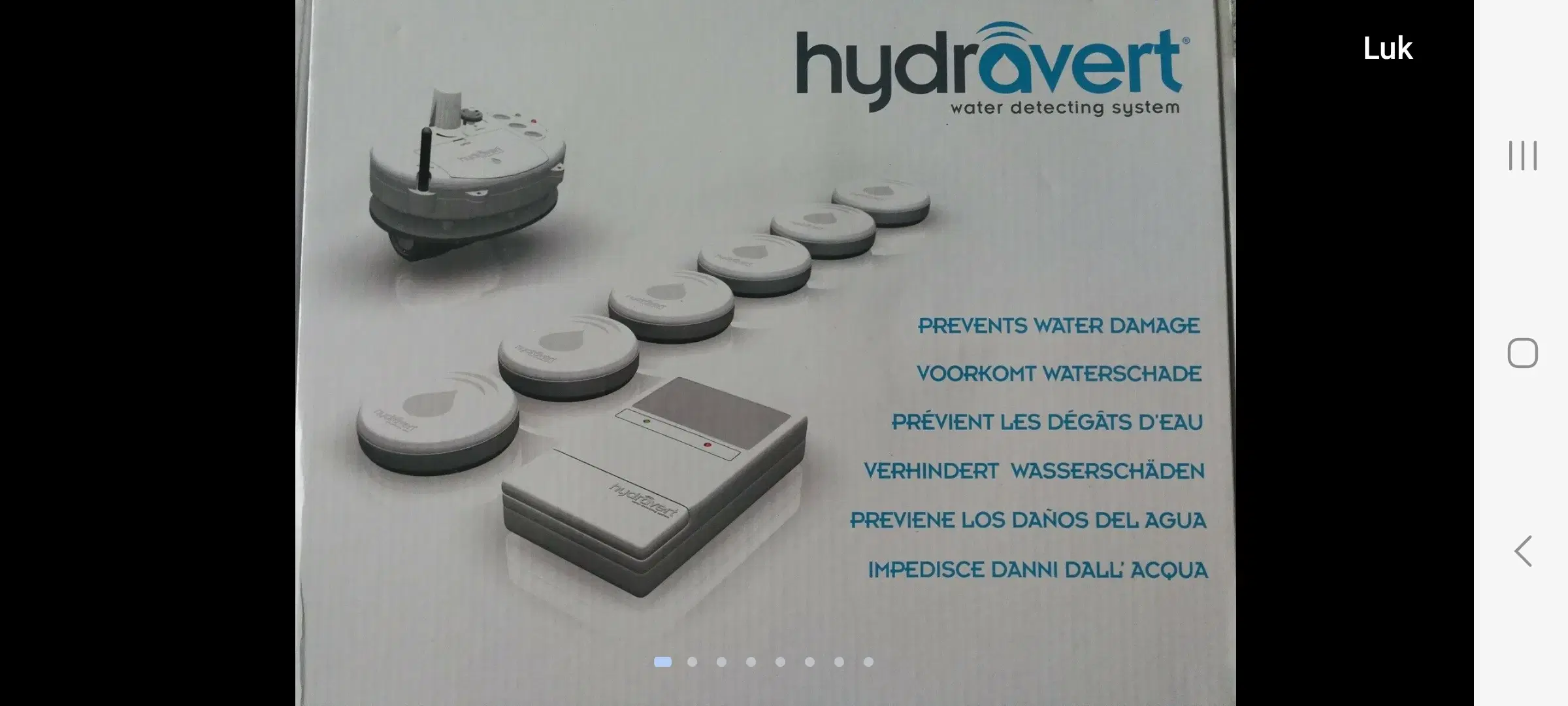 Water detecting system Hydravert - Water detectin