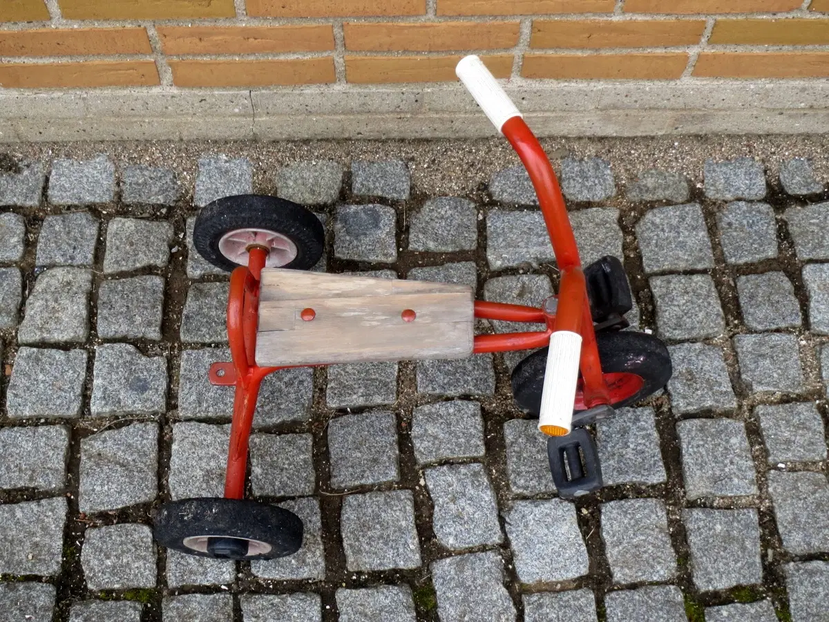 Kraftig trehjulet cykel