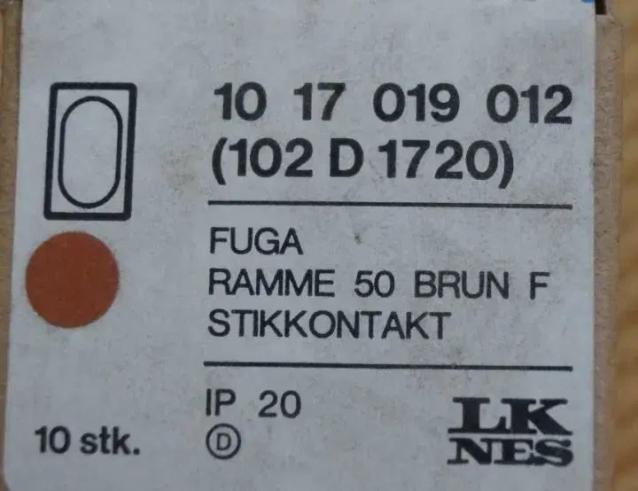 LK FUGA Brune tangenter og rammer