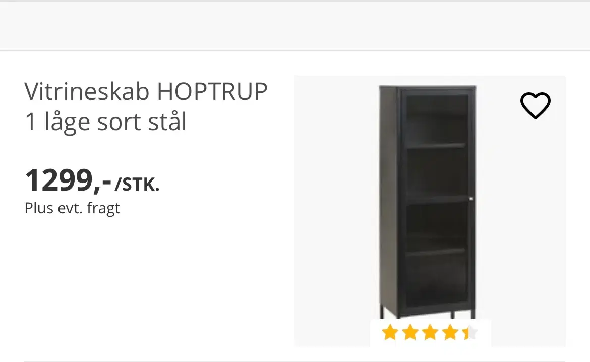 Vitrineskab Hoptrup