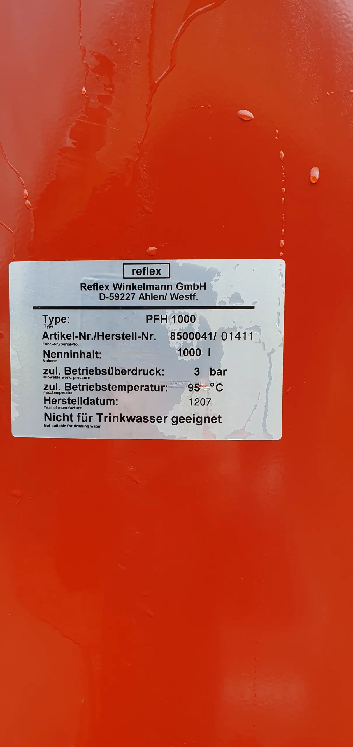 1000 liter akkumuleringstank