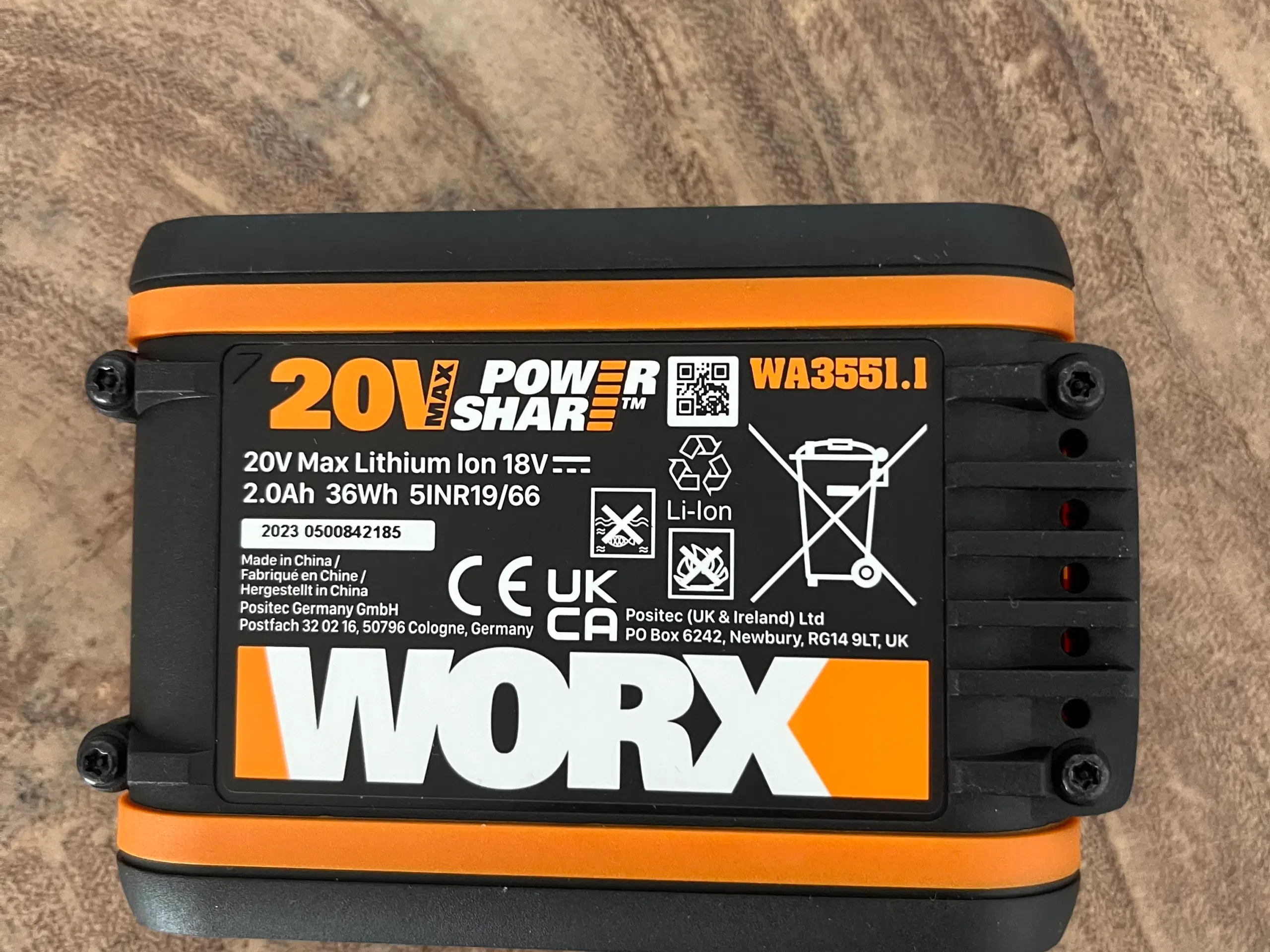 Worx batteri