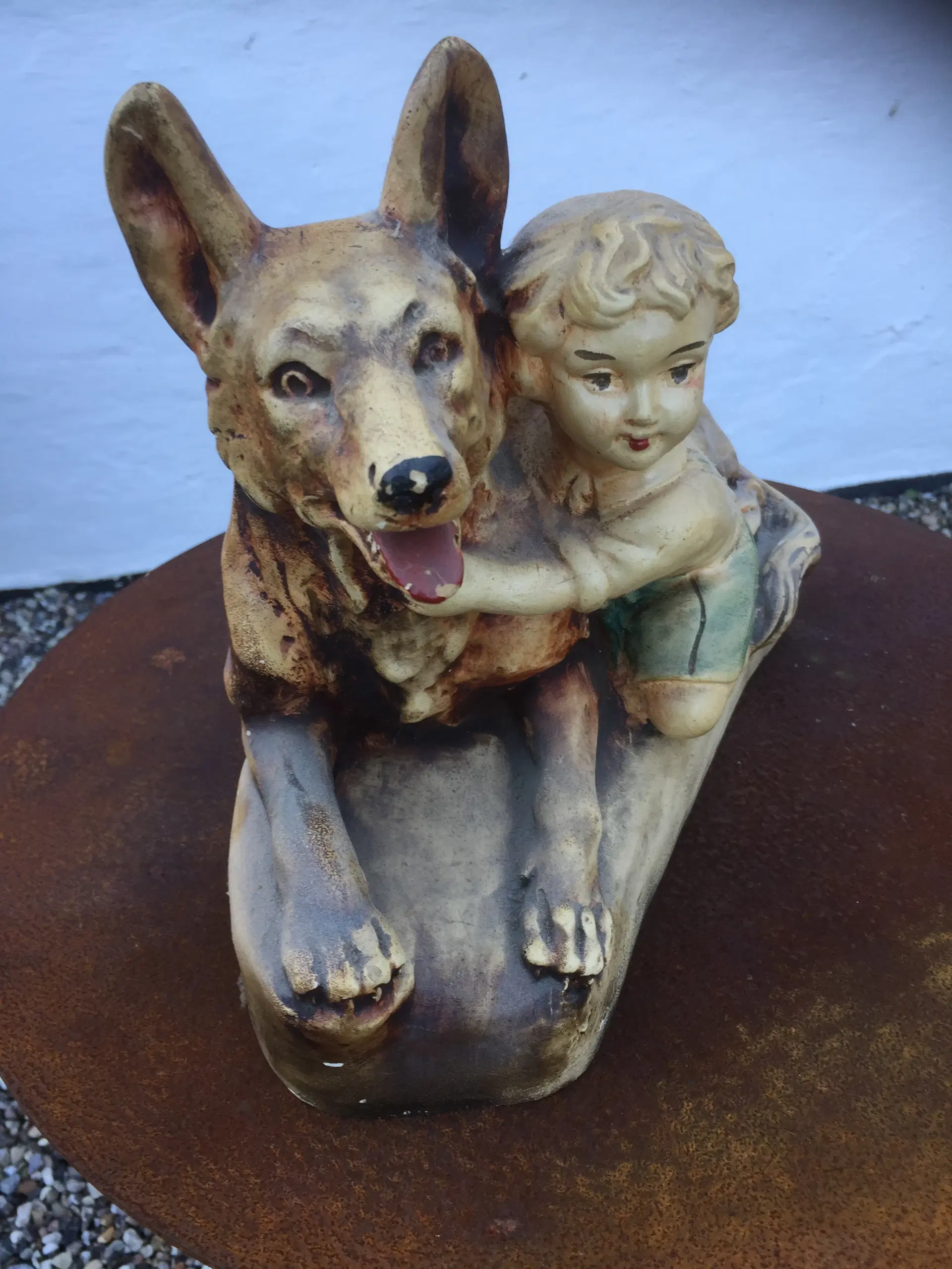 Figur Hund og Dreng