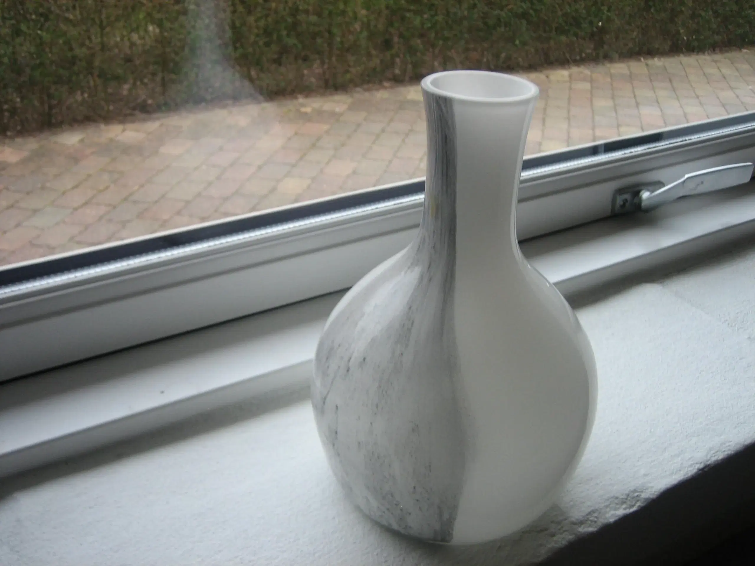 Glas Vase I Hvid